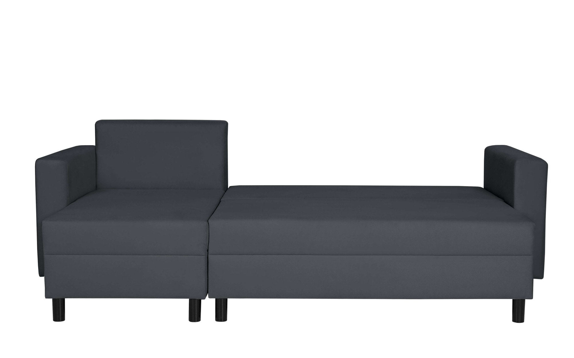Home affaire Ecksofa »GLENOE Schlafsofa mit Bettkasten, Recamiere beidseitig montierbar« L-Form, Masse B/T/H: 230/135/84,5 cm, Velvet & Struktur weich