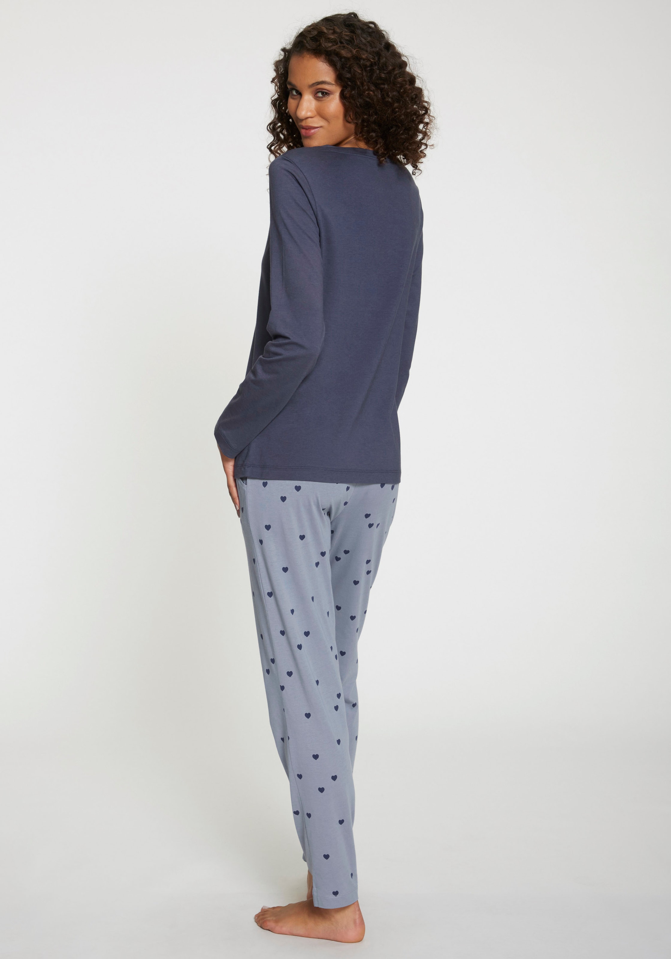 Vivance Dreams Pyjama 2 tlg. mit süssem Schrift-Aufdruck