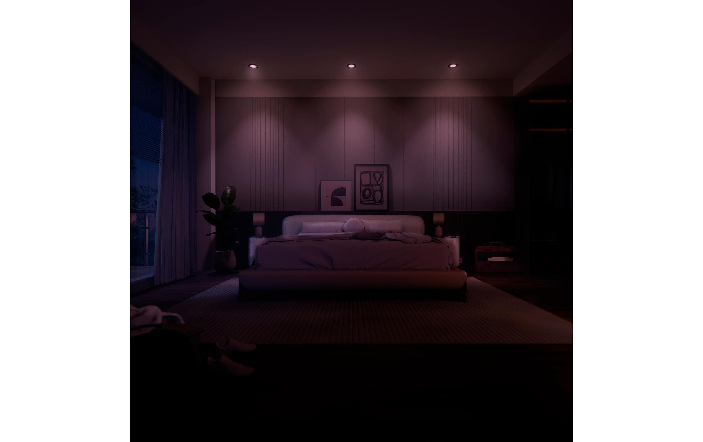 Philips Hue Plafonnier »Philips Hue Deckenleuchte WCA Slim Recessed Light S « RVB | blanc chaud - blanc froid