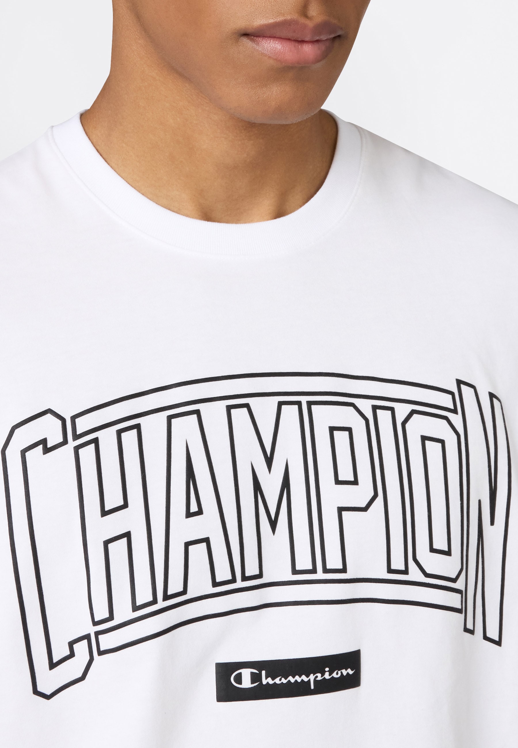 Champion T-Shirt »COLLEGE Relax Fit Crewneck T-Shirt« Kurzarm, mit Rundhalsausschnitt, aus Baumwolle