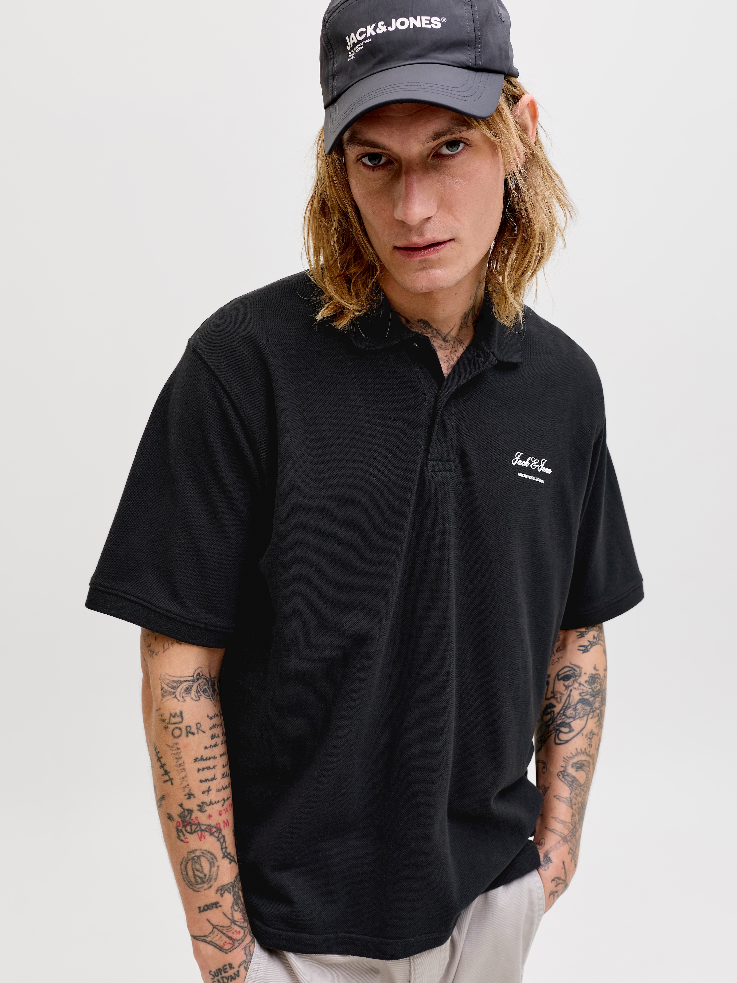 Jack & Jones Polo »JJEARCHIVE GRAPHIC POLO SS LN« avec col polo