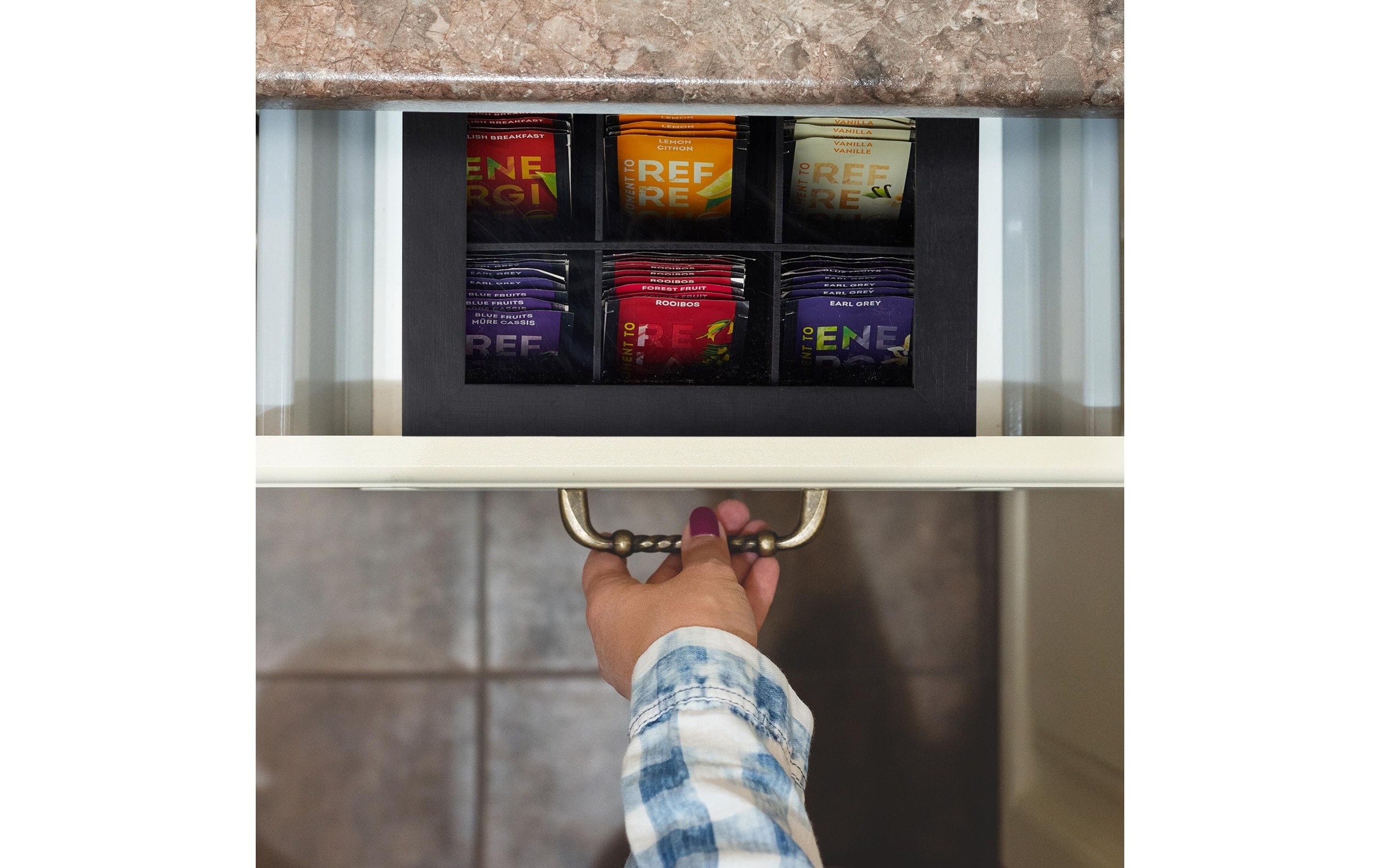 relaxdays Teebox »9 Fächer« 1 Stk. tlg.