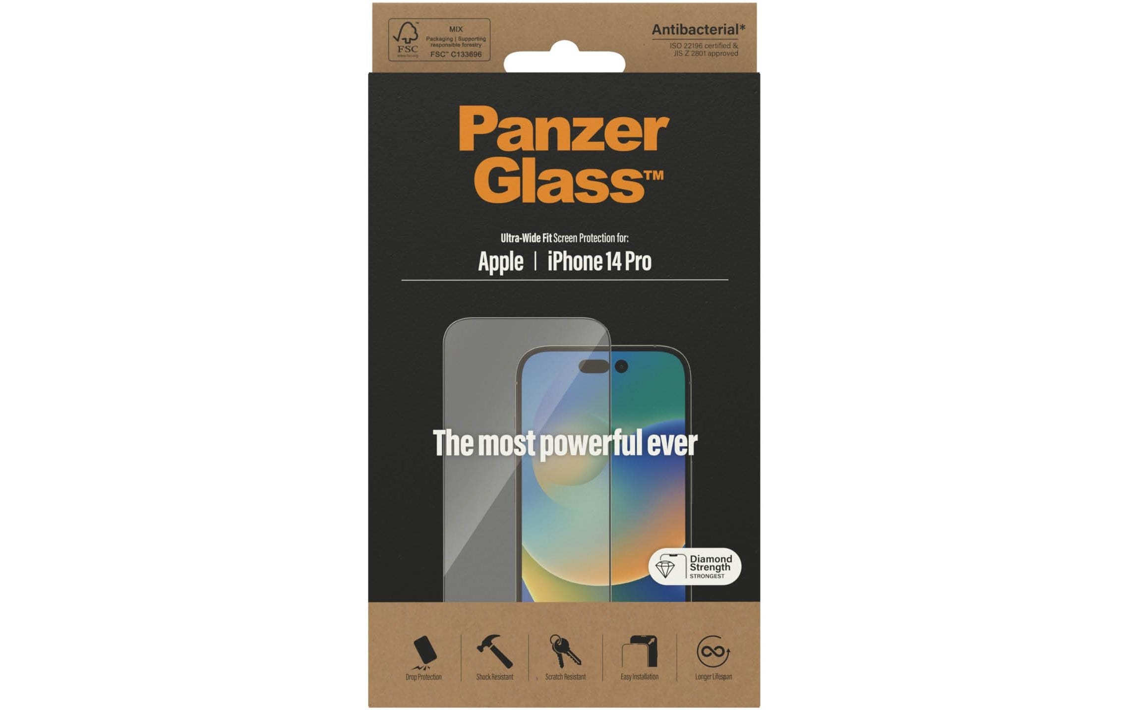 PanzerGlass Displayschutzglas »Ultra« für iPhone 14 Pro 1 Stk. tlg.