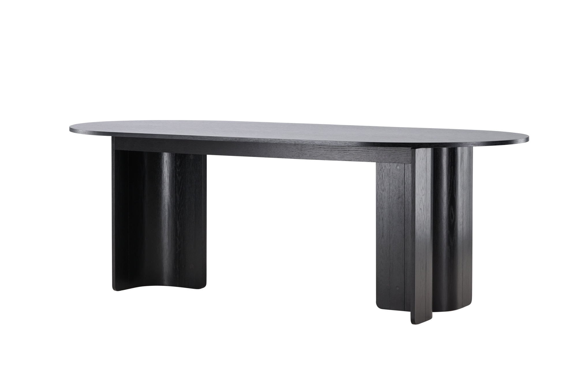 Venture Home Table de salle à manger »Tyresö, ovaler Esstisch in elegantem Schwarz, 220 × 100 cm« table de salle à manger, MDF, claire, facile d'entretien