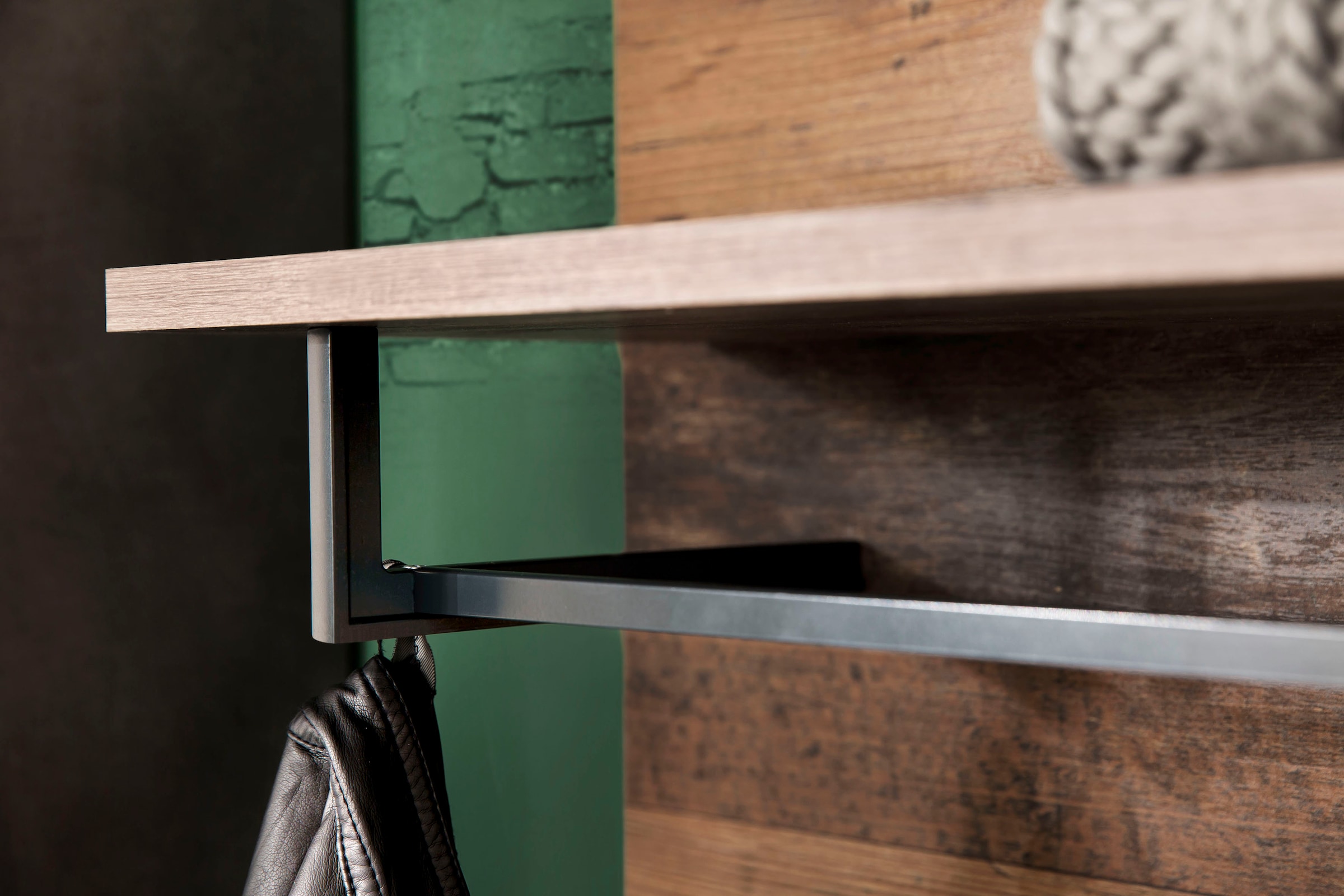 Home affaire Panneau de vestiaire »Ilana« Garderobenpaneel mit Ablage & Haken - (B/T/H) 80/29/106 cm