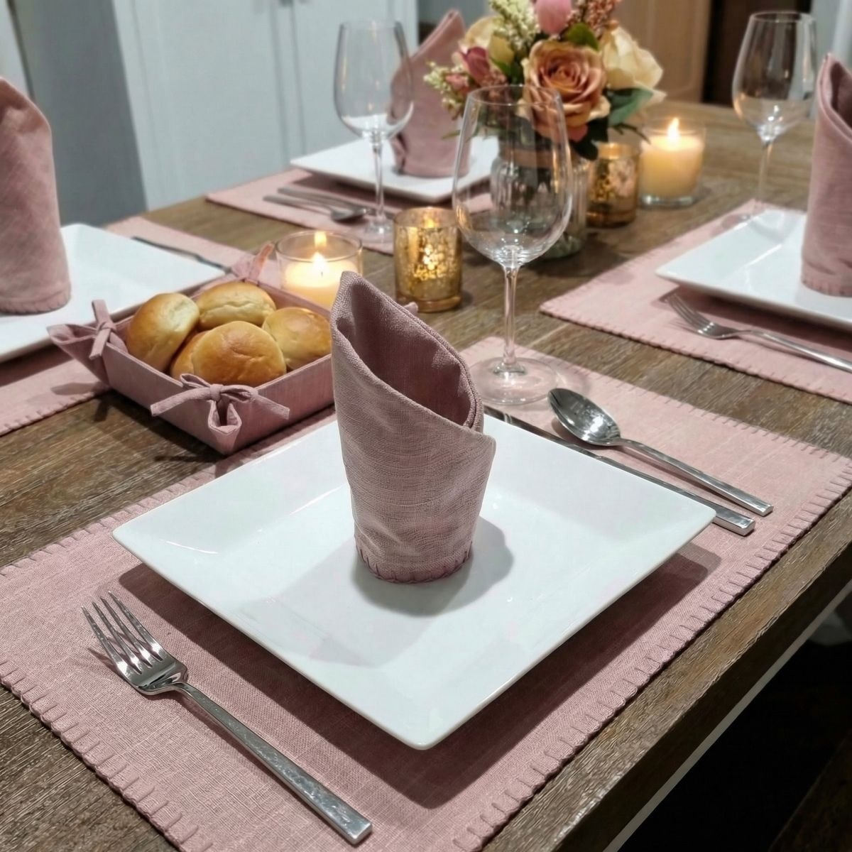 Home affaire Brotkorb »Brotkorb Rose 20x20cm«