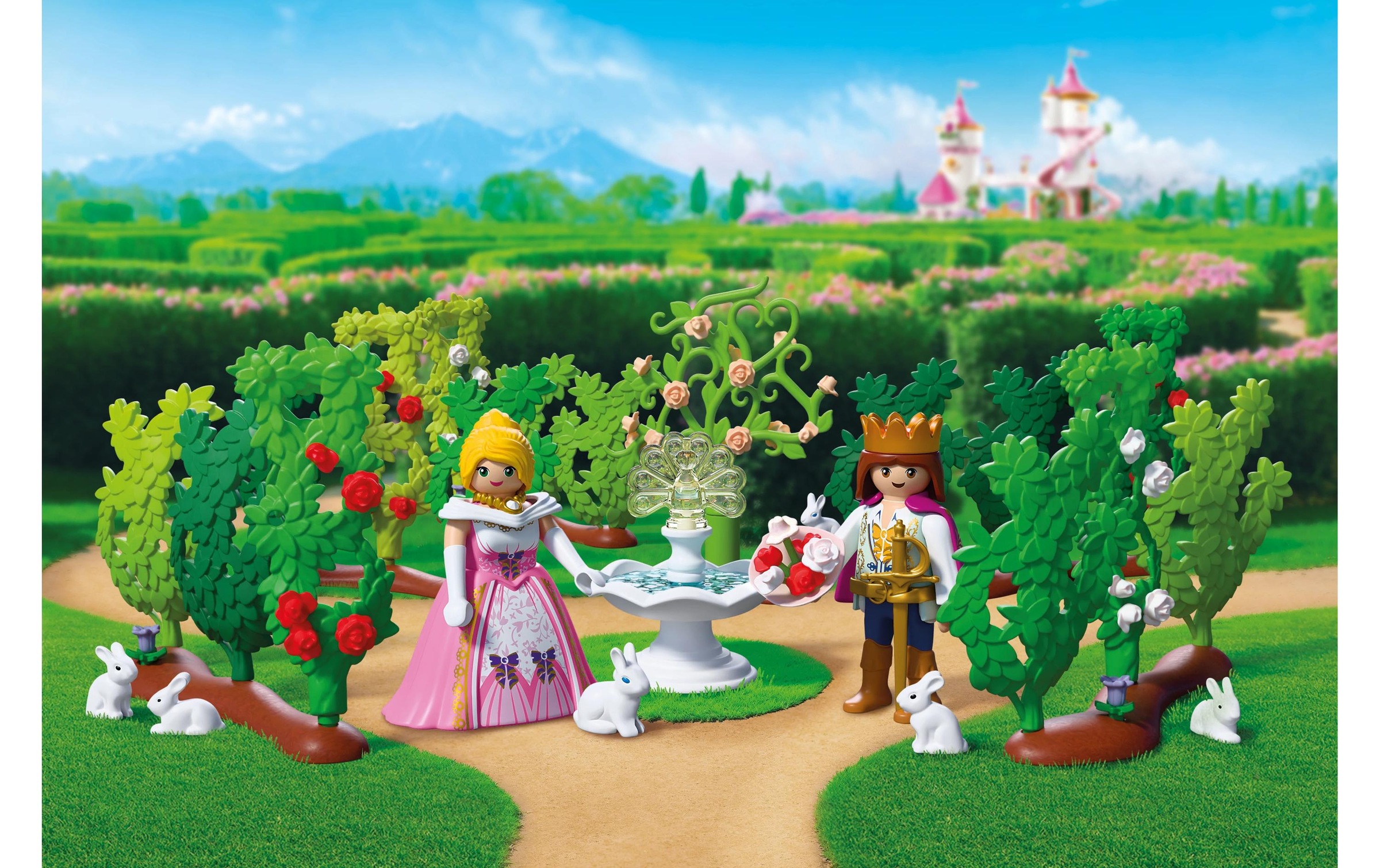 Playmobil® Konstruktions-Spielset »Königlicher Irrgarten (72053), Princess« Made in Europe