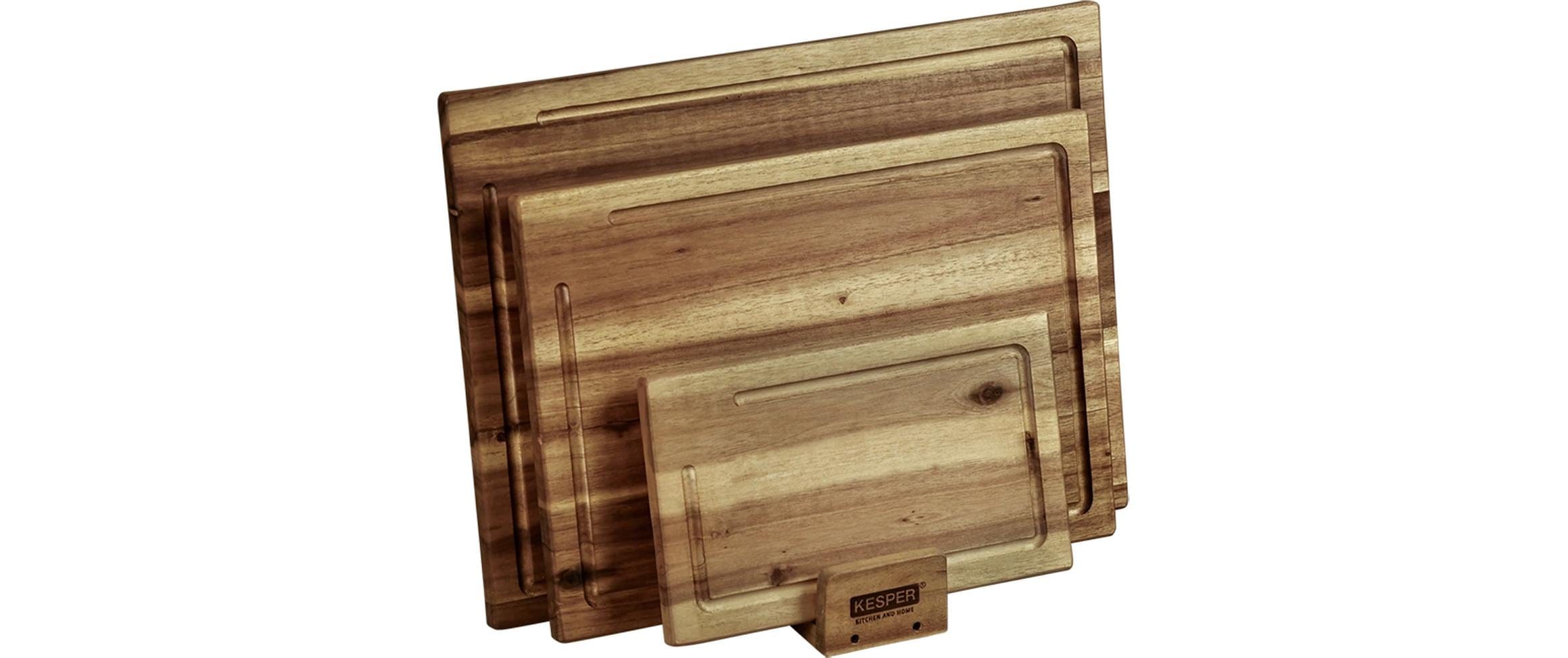 KESPER® Planche à découper »inkl. Ständer« en bois d'acacia certifié FSC
