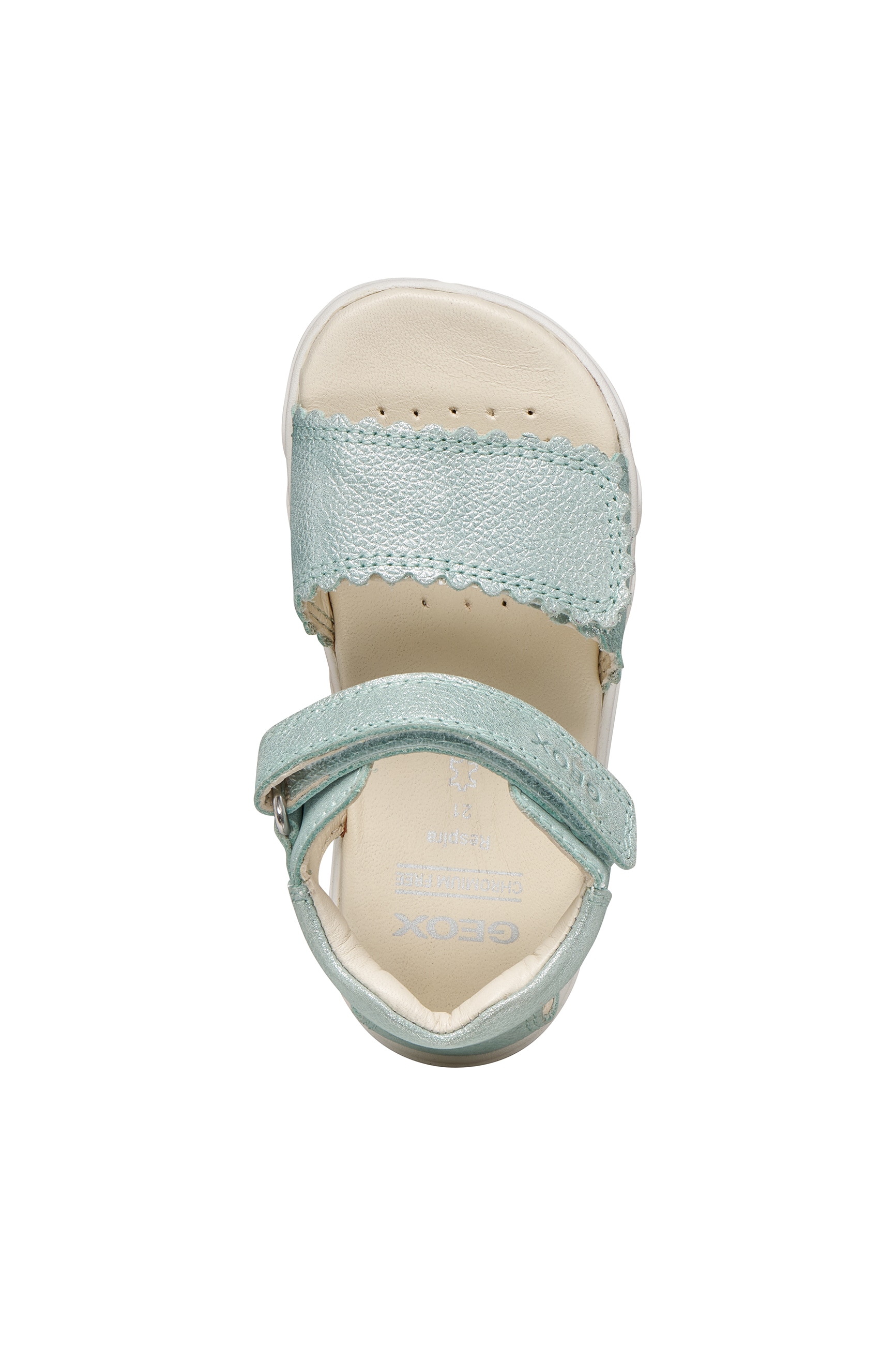 Geox Lauflernschuh »B SANDAL STEPPIEUP G«  Babyschuh mit Klettverschluss, Grössenschablone zum Download