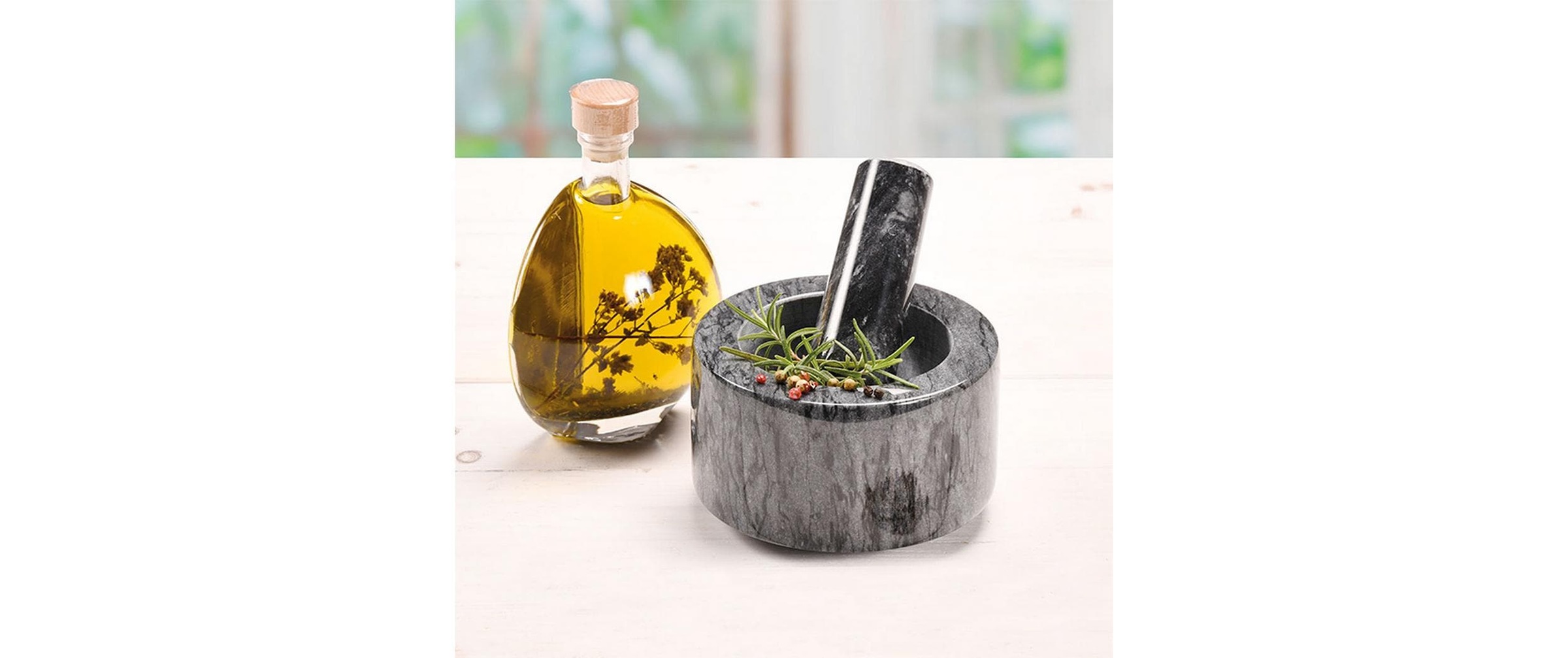 KESPER® Mortier »Kesper Mörser mit Stössel Marmor Poliert 13 x 8 cm«
