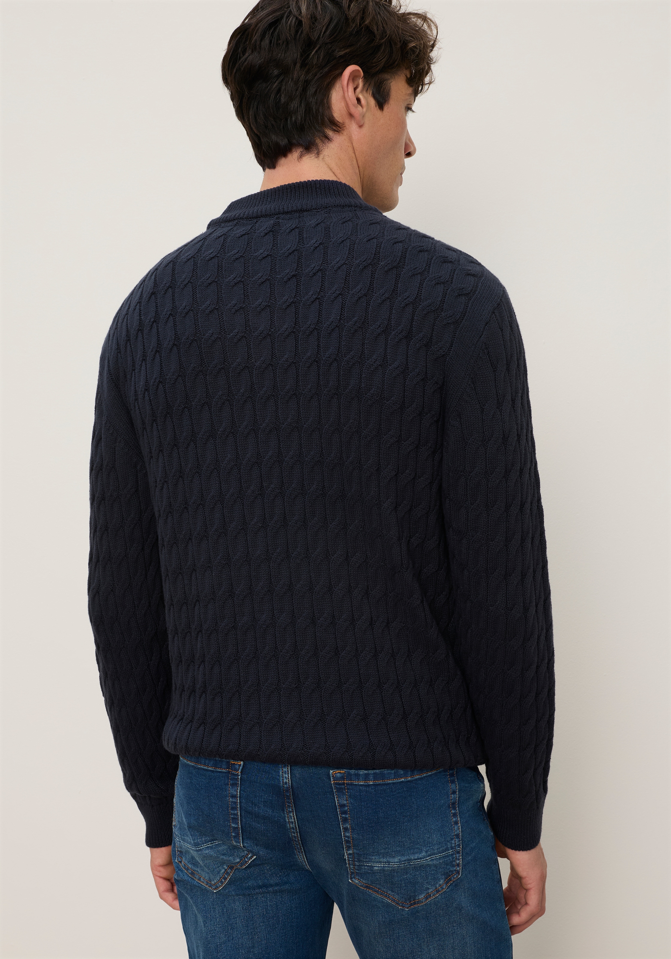 Bruno Banani Pull à col montant en tricot, coupe régulière, longueur normale