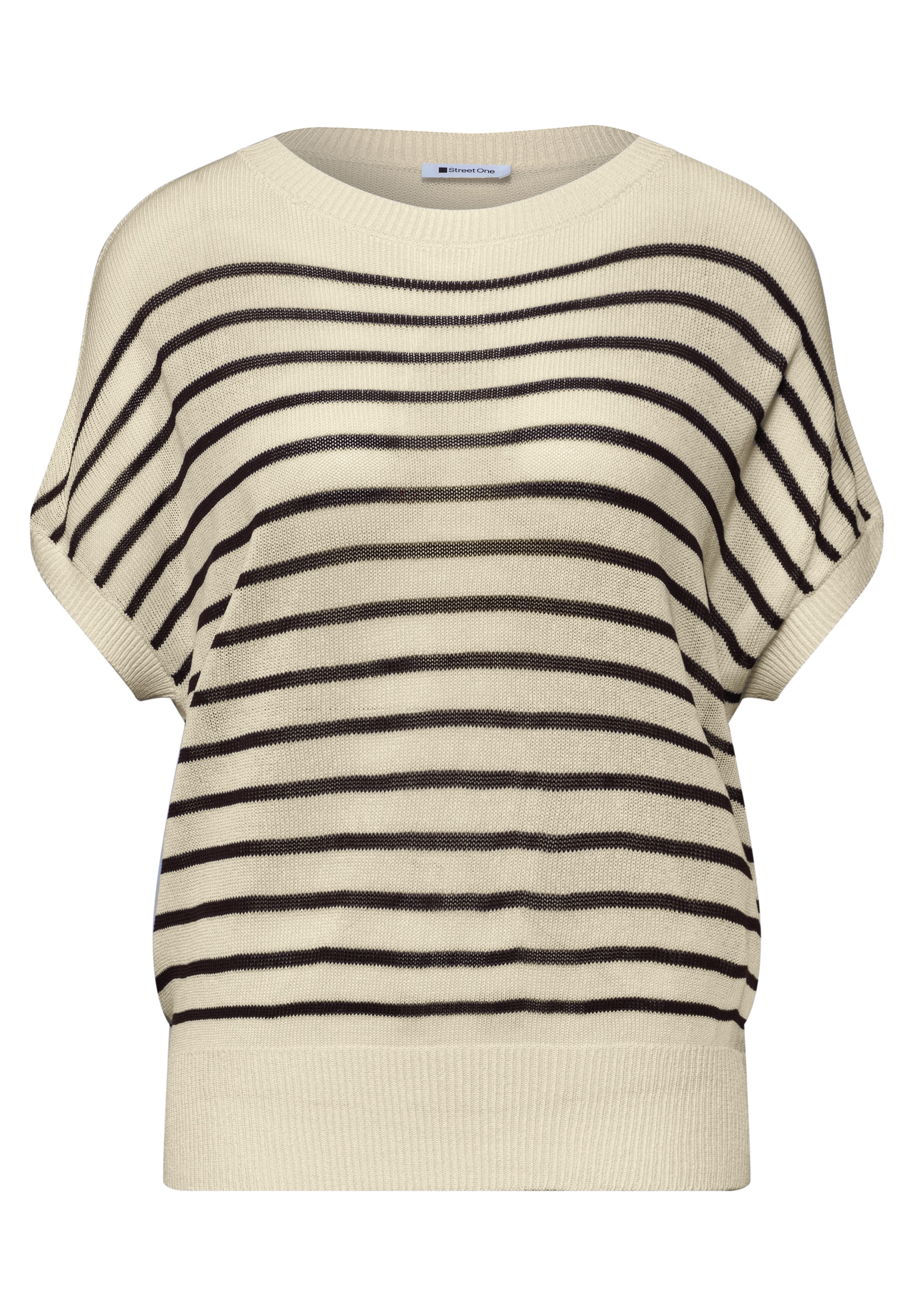 STREET ONE Pull-over avec encolure bateau et rayures