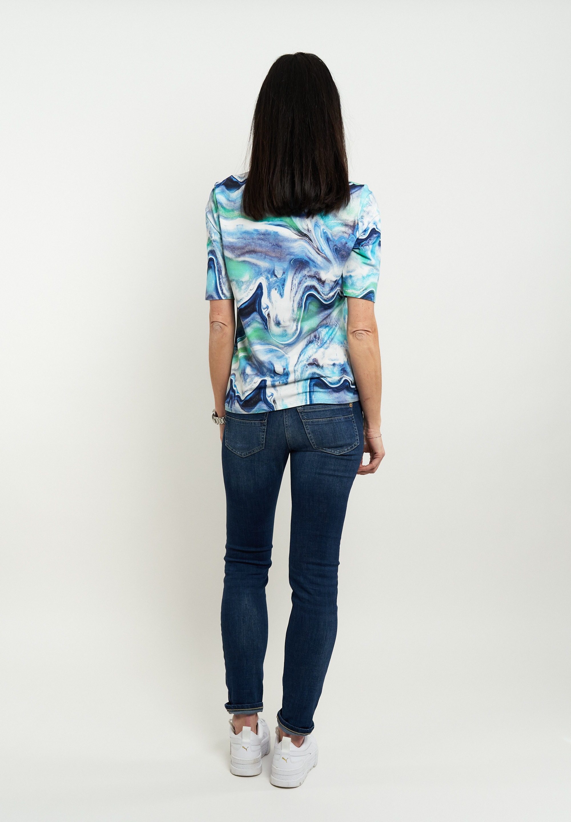 Seidel Moden Kurzarmshirt mit All-Over Print, MADE IN GERMANY