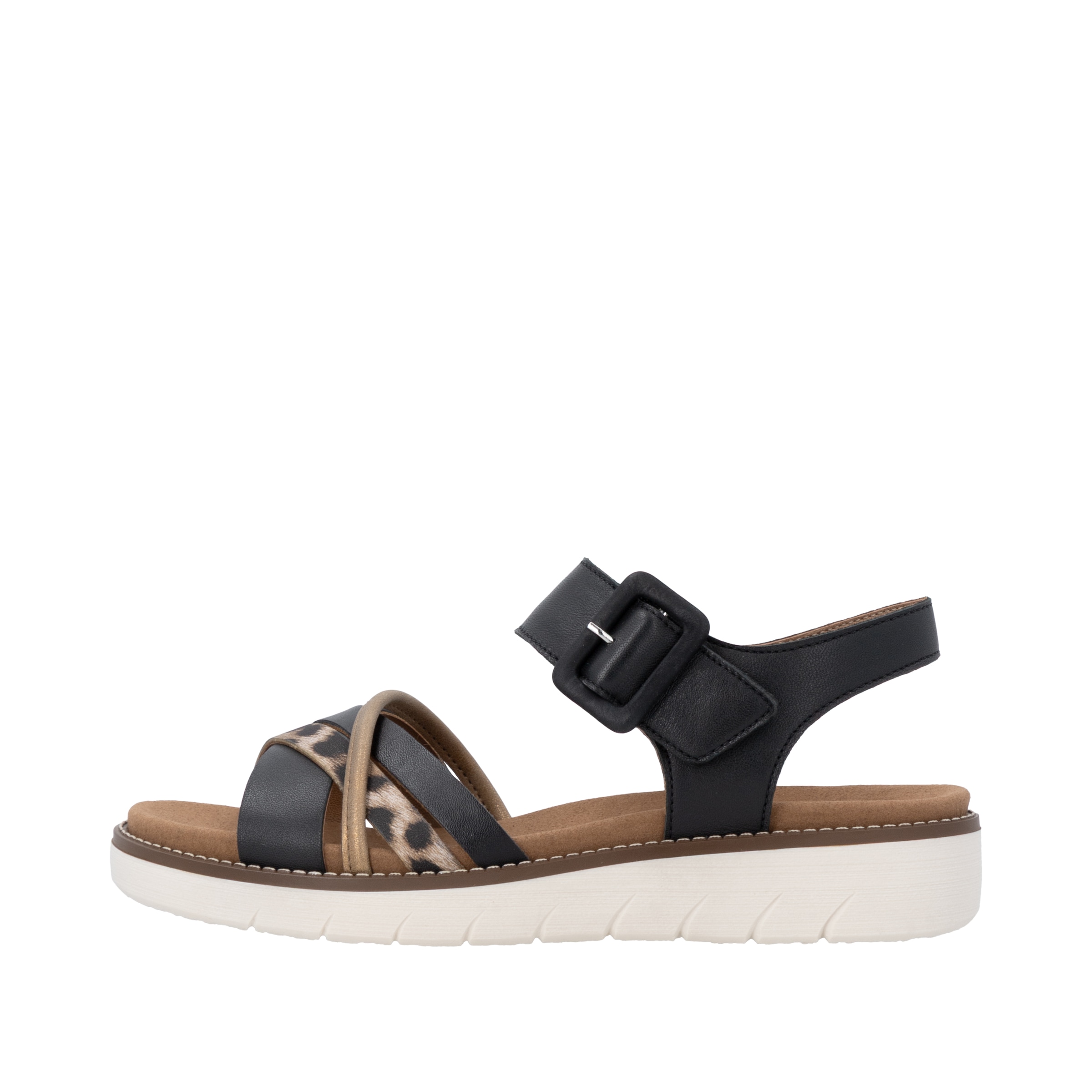 Remonte Sandale  Sommerschuh, Sandalette mit Softfussbett und Klettverschluss