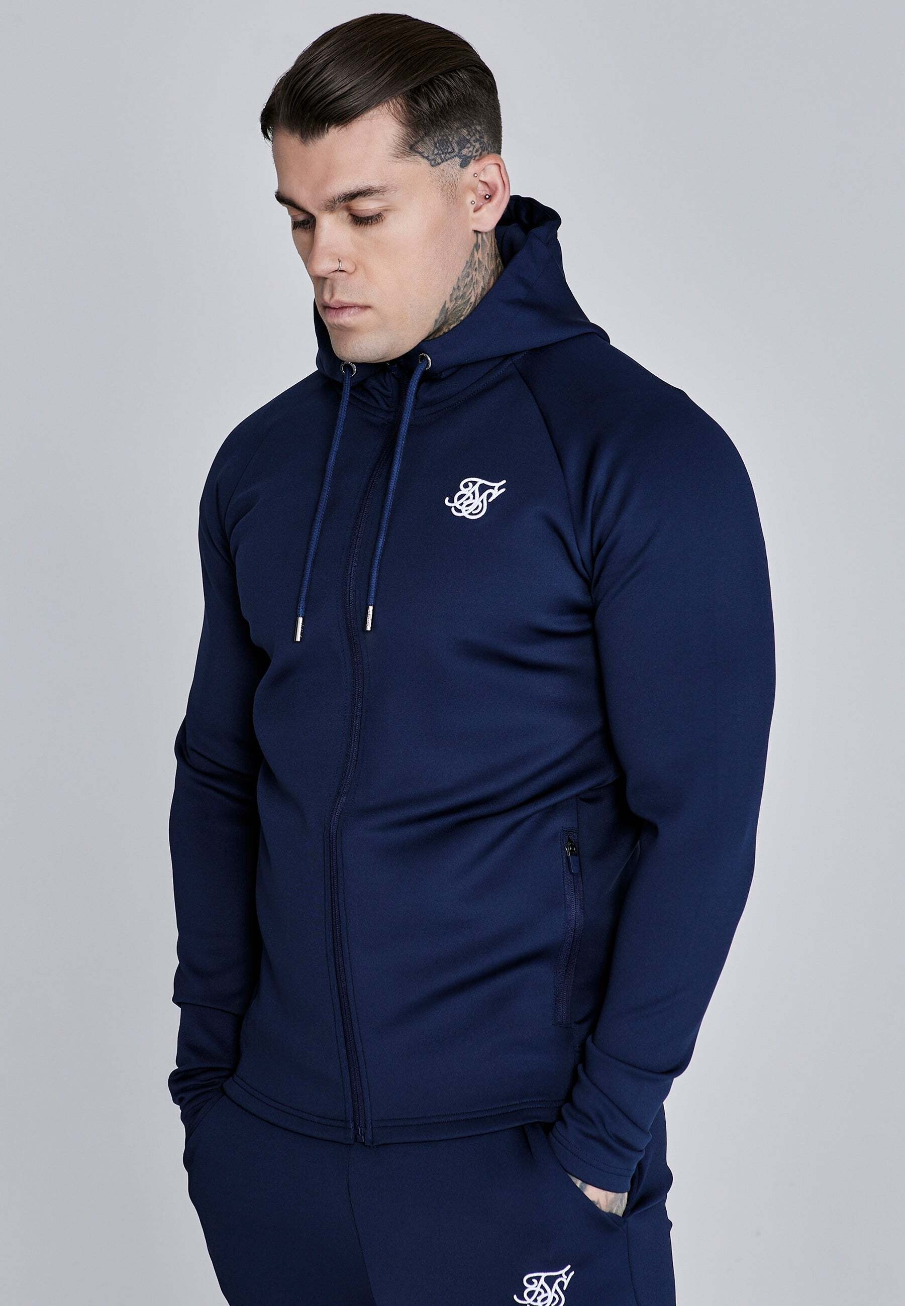 Siksilk Sweatjacke »Siksilk Sweatjacke Essentials Poly FullZip Hoodie«
