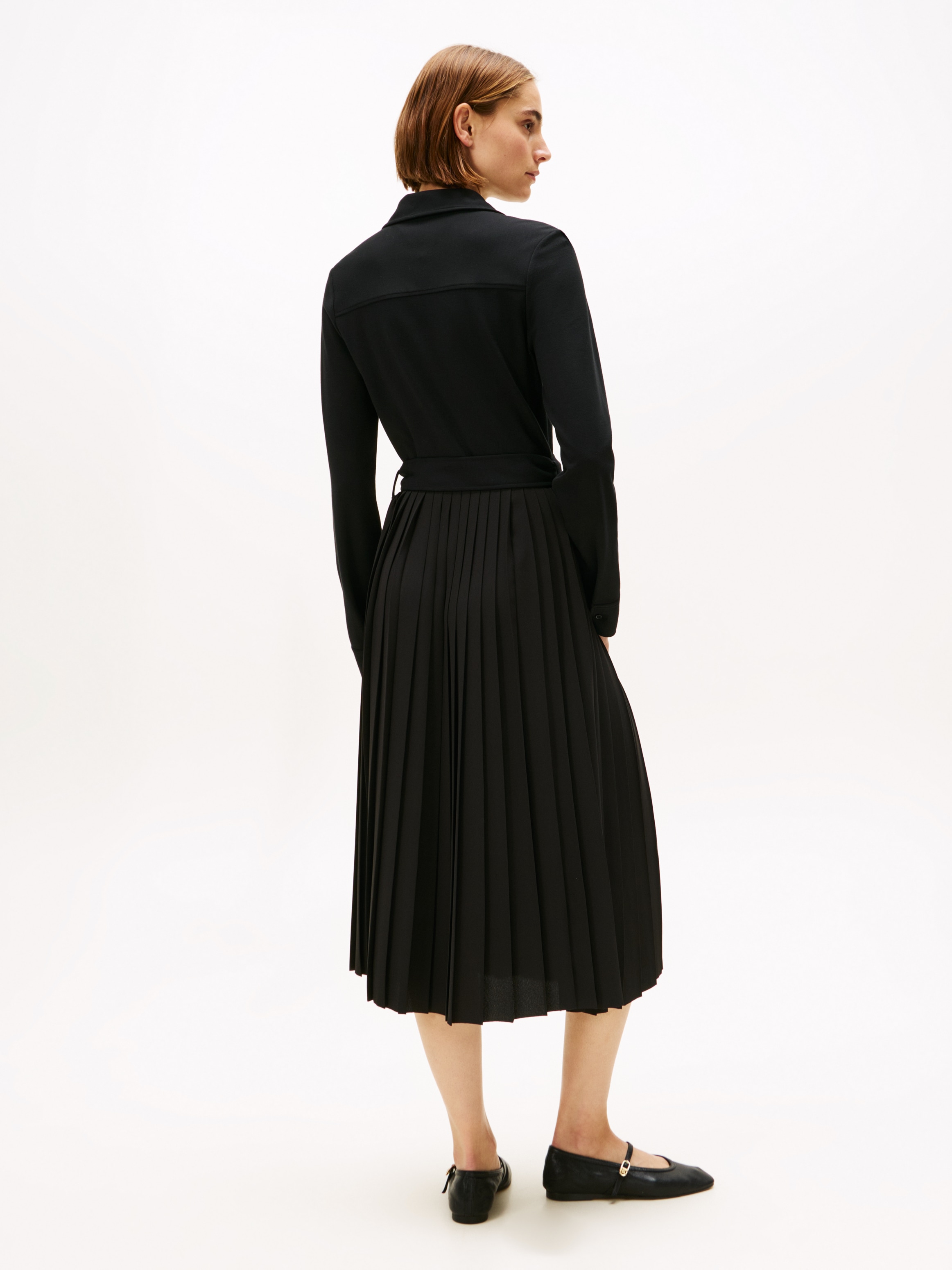 Tommy Hilfiger Polokleid »INTERLOCK MIX MEDIA POLO DRS LS«