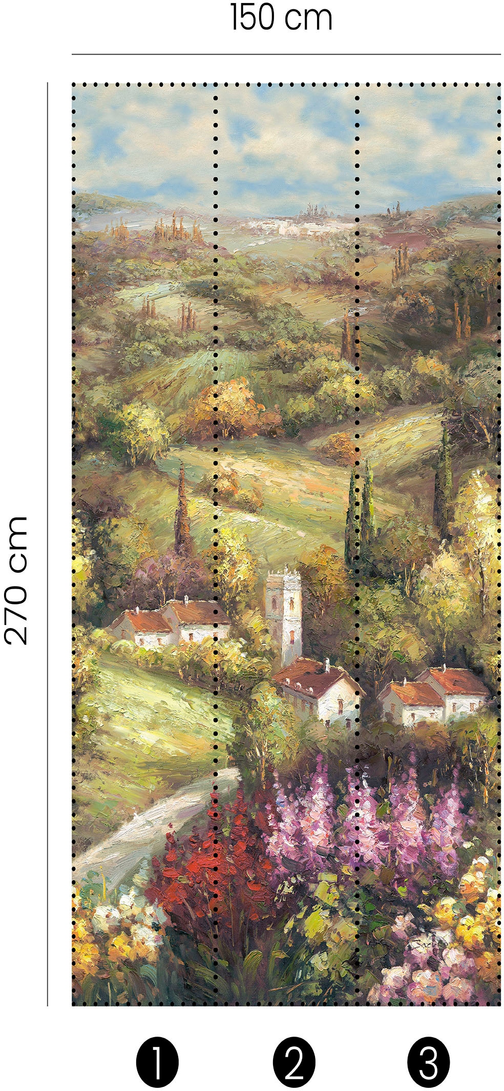 Fashion for walls Papier peint photo »Tuscany« Phthalate frei