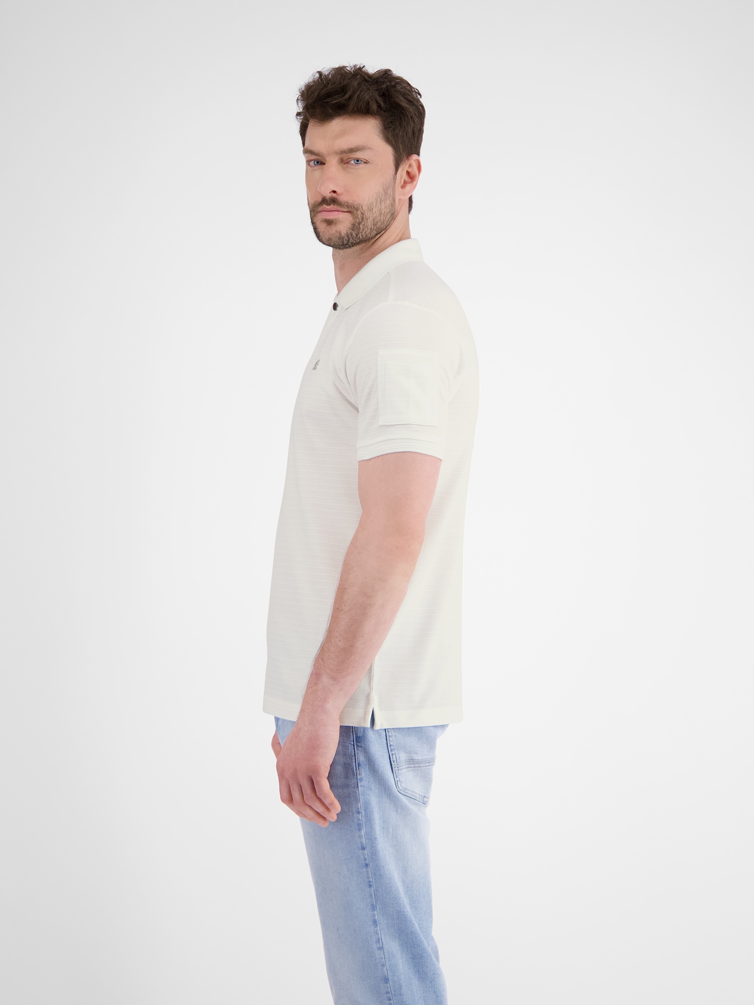 LERROS Polo »Herren Poloshirt, tonal gestreift«