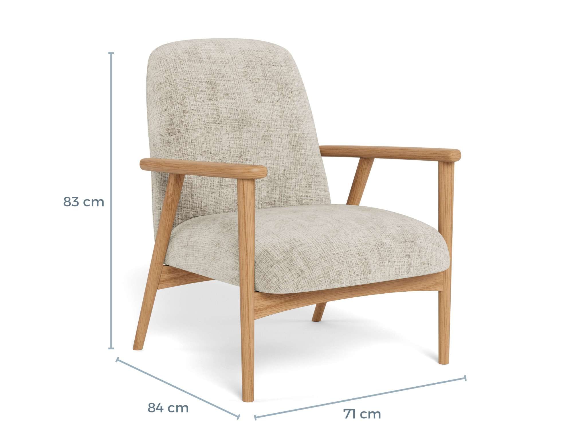 ACTONA GROUP Chaise rembourrée »Polsterstuhl« () chaise avec accoudoirs, beige, 71x84x83cm