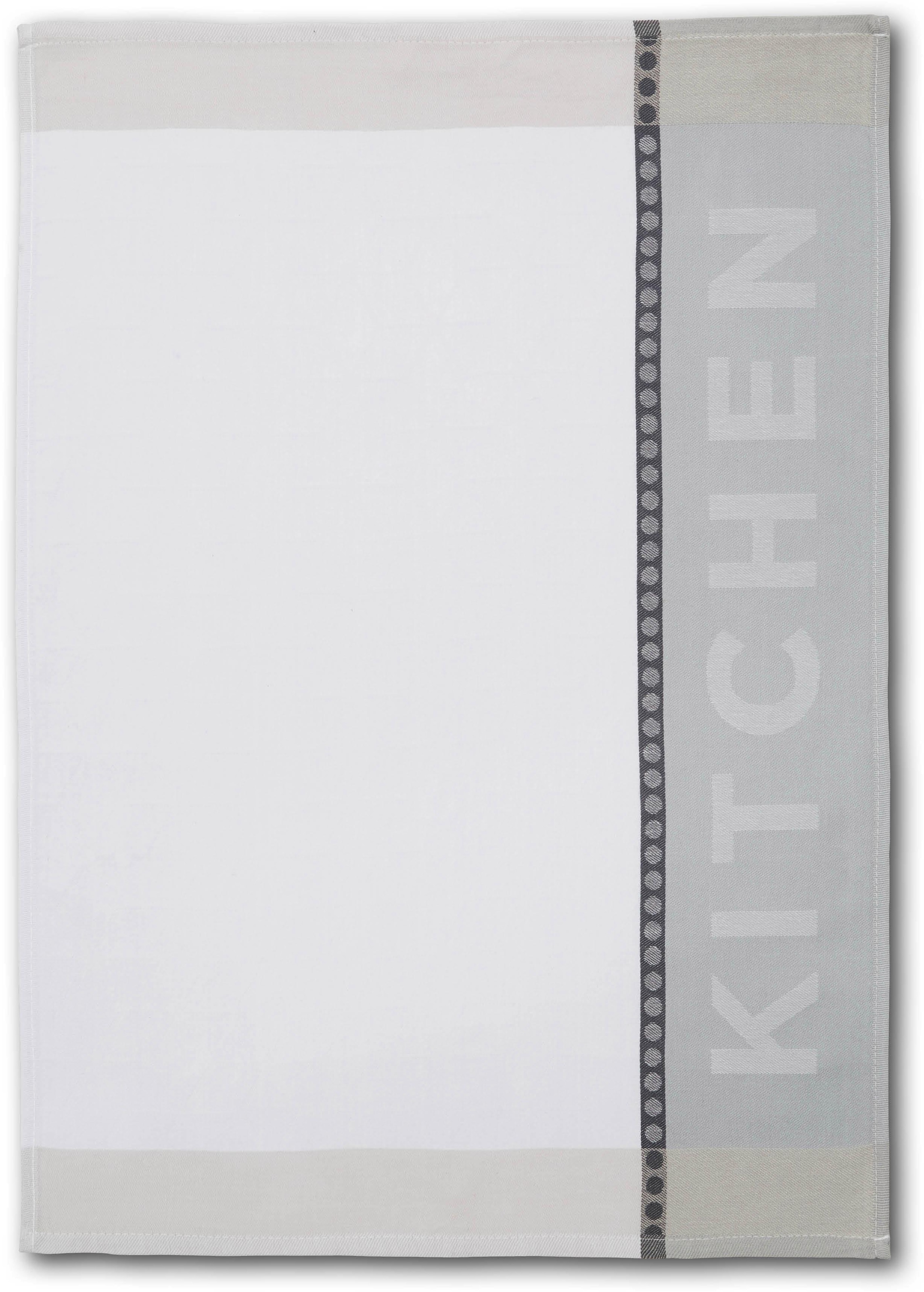 Dyckhoff Chiffon à vaisselle »HOME / KITCHEN, Masse je Tuch ca. 50x70 cm« mit zwei verschiedenen Motiven