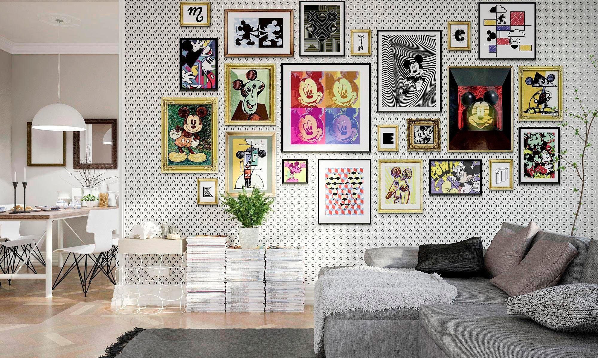 Komar Vliestapete »Digitaldruck Vlies -  Mickey Art Collection - Grösse 400 x 250 cm« bedruckt glatt Kinderzimmer
