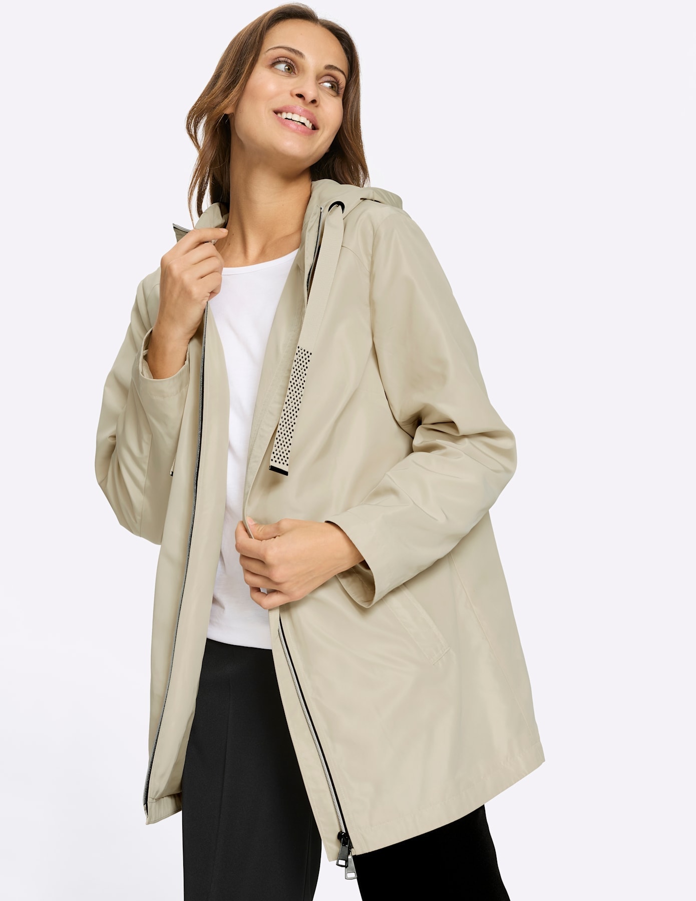 Inspirationen Outdoorjacke mit Kapuze