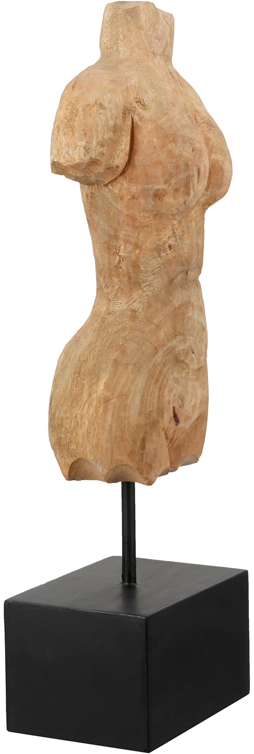 GILDE Sculpture »Skulptur Torso naturfarben« torse sculpture abstraite présentoir décoratif accessoire d'intérieur