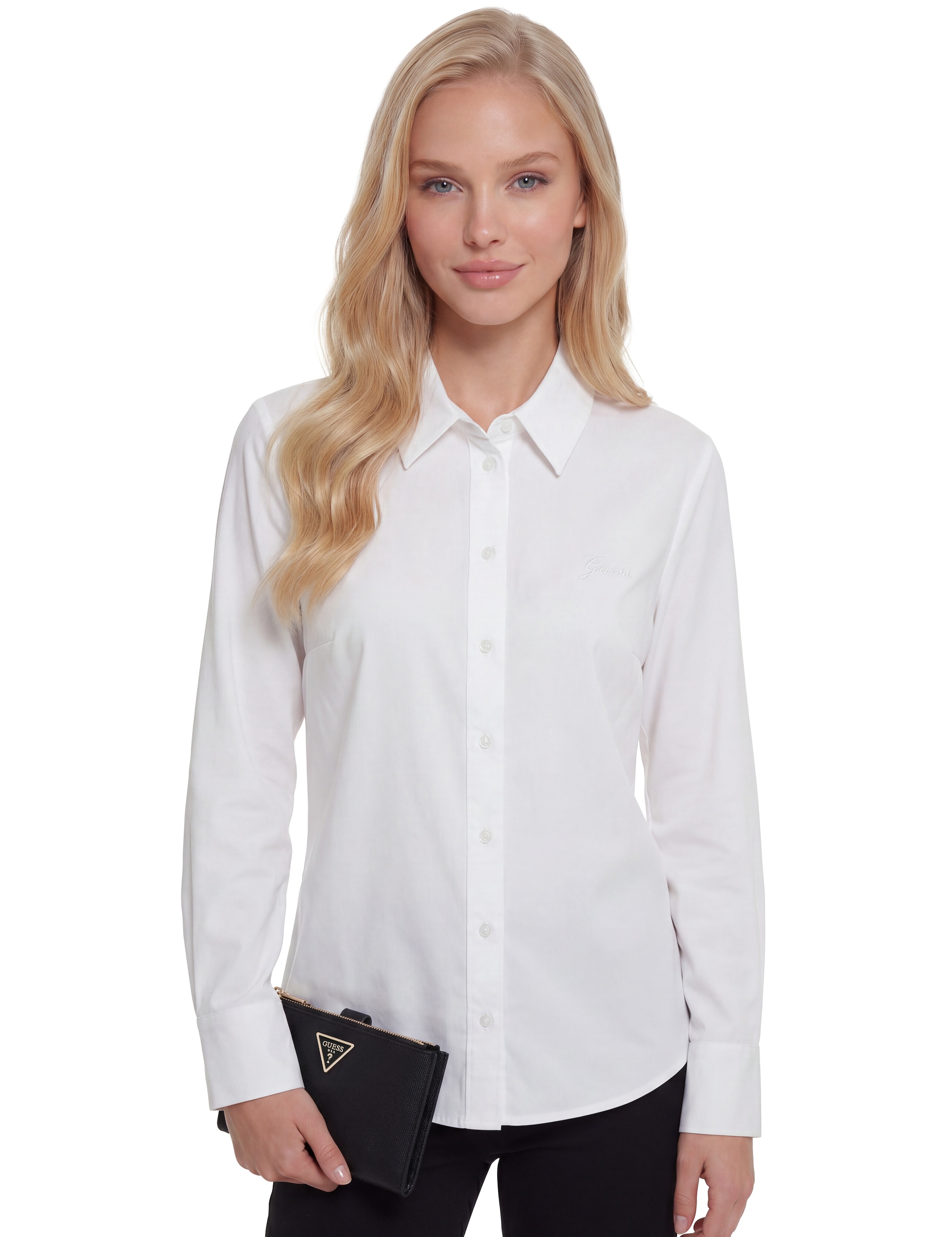 Guess Porte-monnaie »LAUREL II SLG DBL ZIP ORGNZR« Damen Geldbeutel, Portemonnaie mit zwei Reissverschluss-Fächern