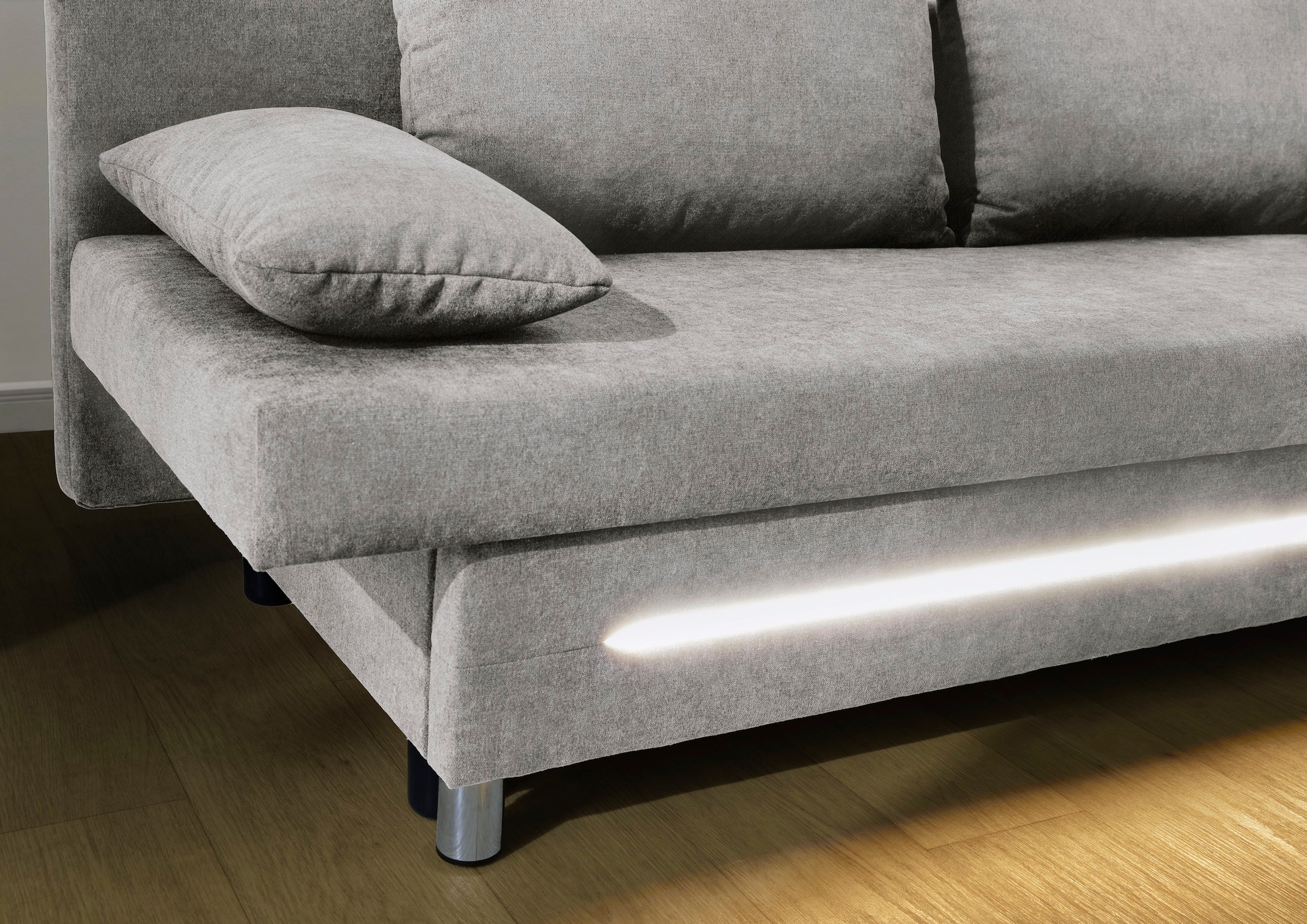 Jockenhöfer Gruppe Canapé-lit »Sunrise, B: 191 cm, Liegefl. 120x191 cm« avec fonction lit, coffre de rangement et éclairage, notre prix bas permanent