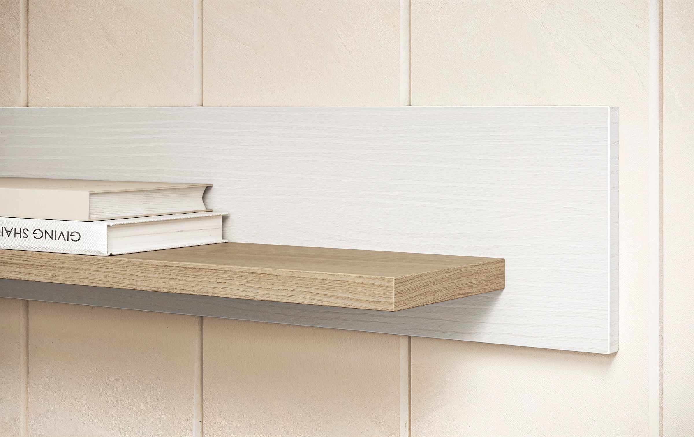 Home affaire Tableau mural »Stranda, Wandregal im Scandi-Style, Wandhalter mit Ablagefläche« vielseitig einsetzbares Hängeregal, in zwei Farben & Grössen verfügbar