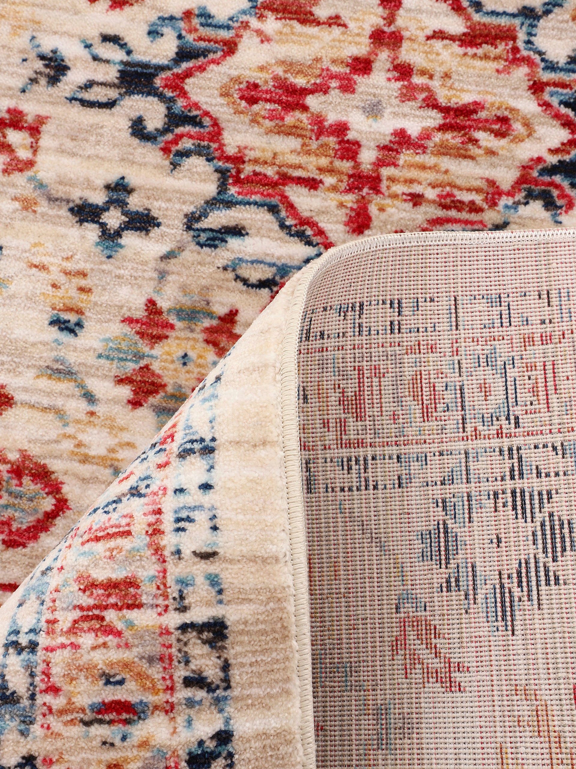 carpetfine Teppich »Phoenix« rechteckig 6 mm Höhe Vintage Orient Look, mit Fransen, Wohnzimmer