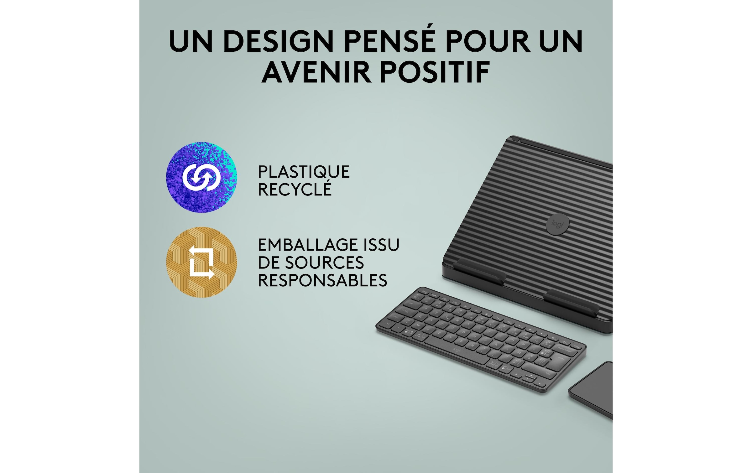 Logitech Clavier de tablette »Cover Casa Pop-Up Desk« ()