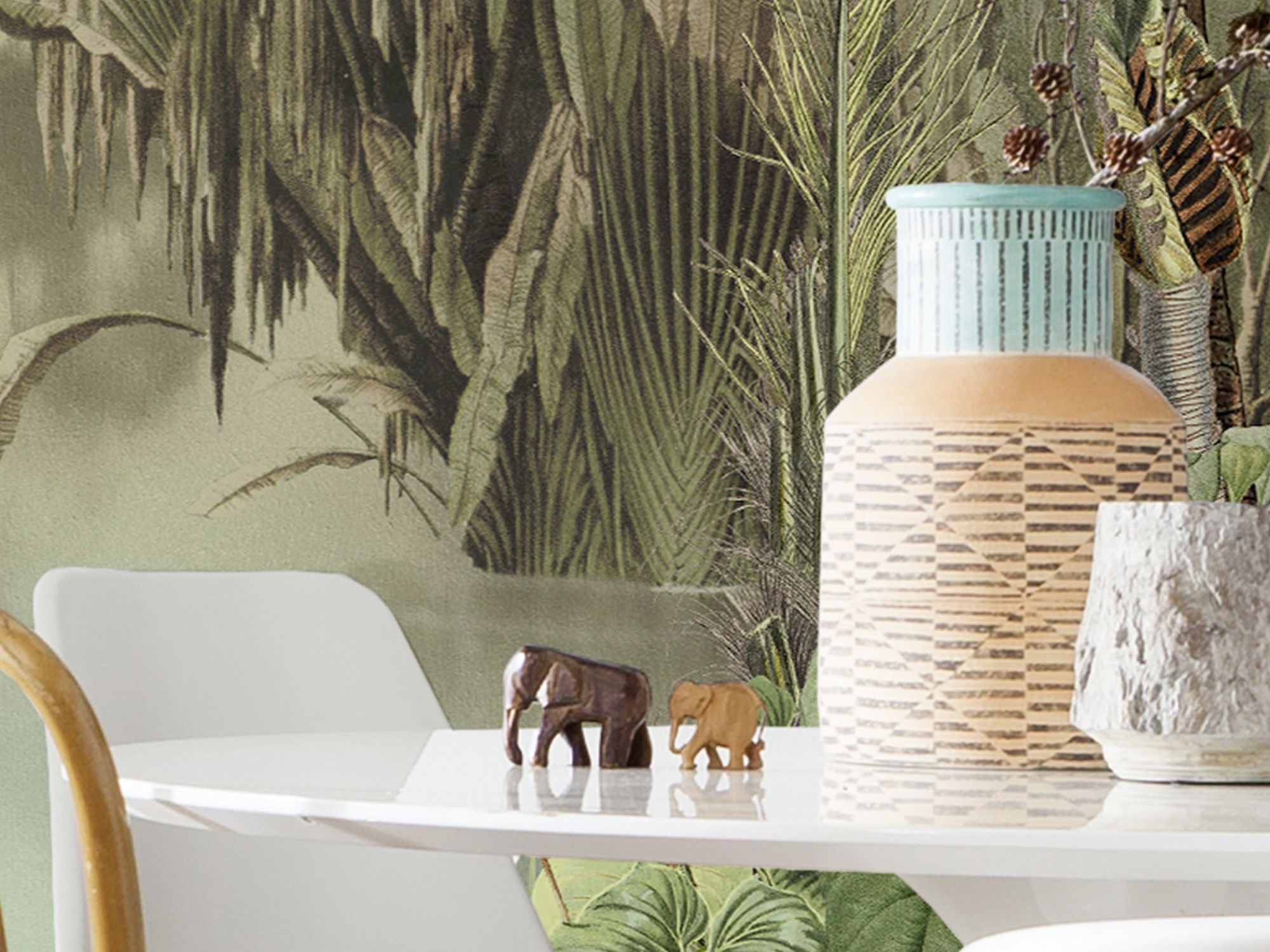 Komar Papier peint photo »Lac Tropical« imprimé 350 x 250 cm (Breite x Höhe) - Tapete, Vlies, Wohnzimmer, Schlafzimmer