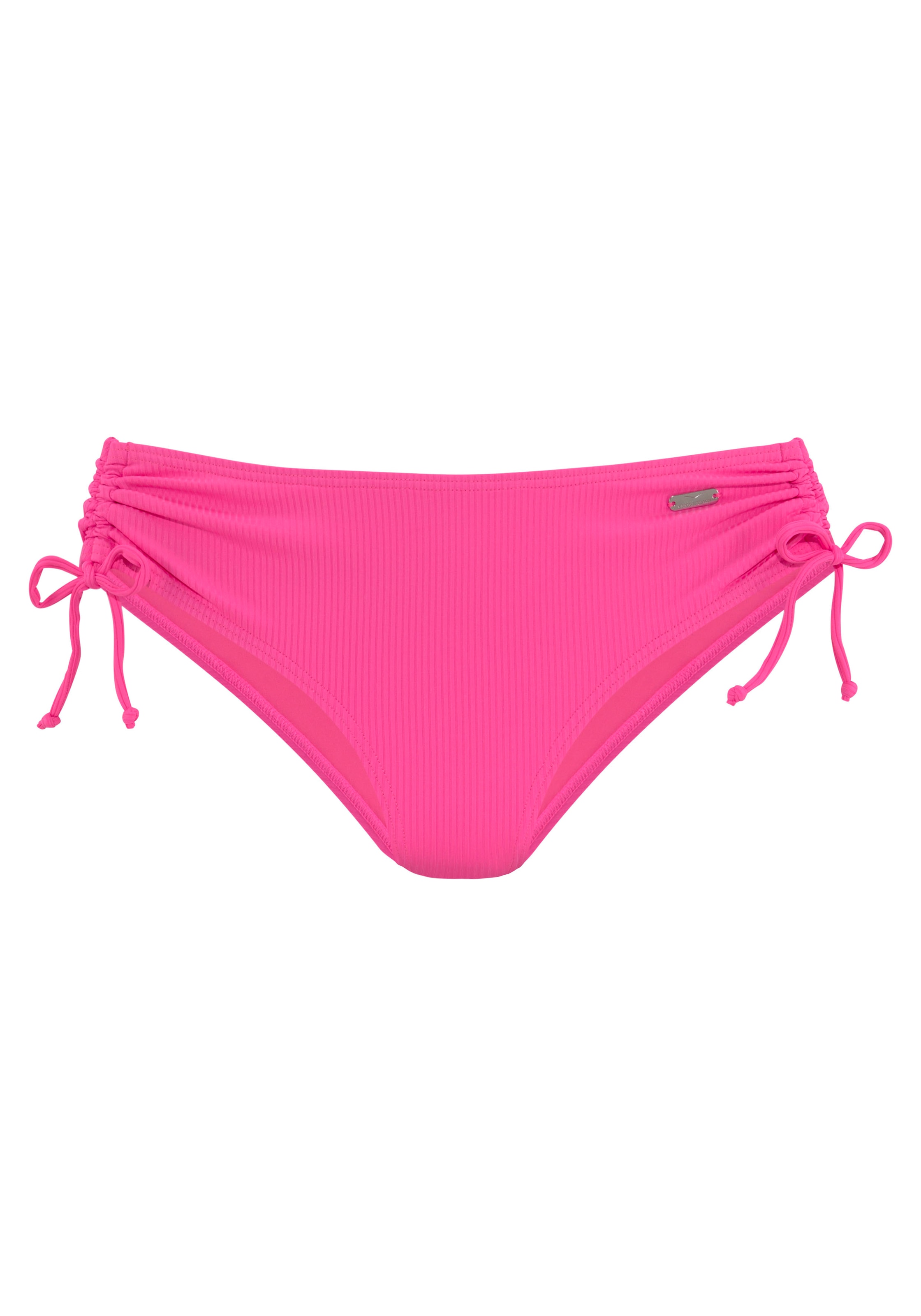 Venice Beach Pantalon de bikini »Lucky« en tissu à structure côtelée