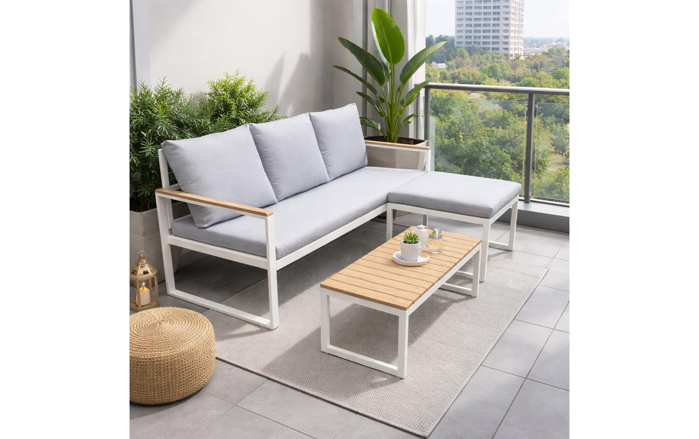 Cocon Gartenlounge-Set »Melide, 3 Sitzplätze«