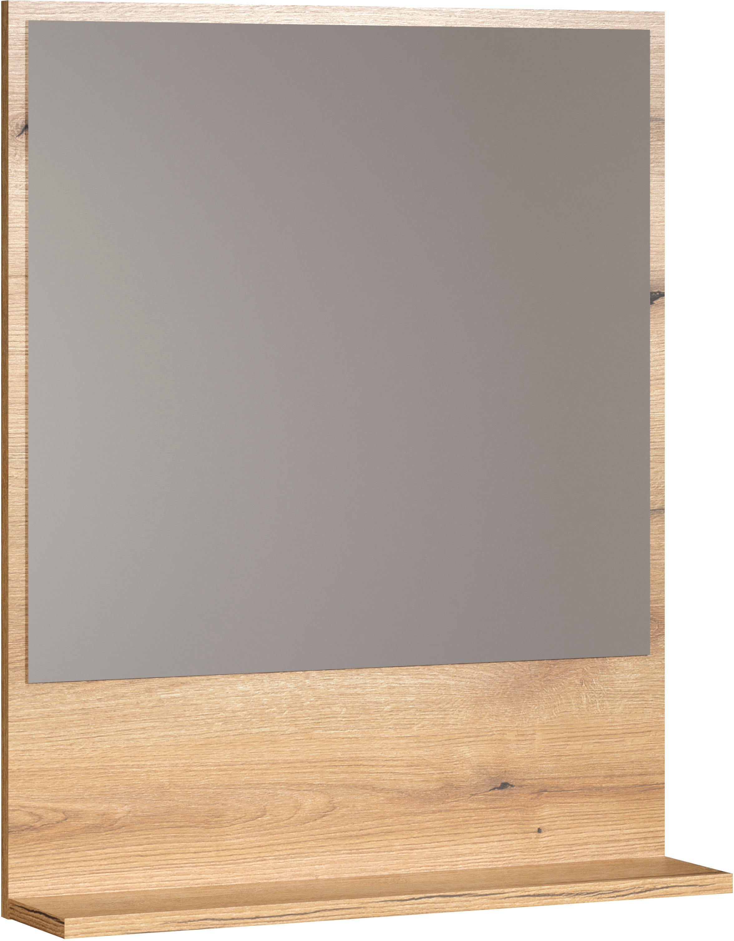 welltime Miroir de salle de bain »Amrum« Wandspiegel mit Ablage - (B/T/H) wahlweise 60 bis 80/14/74 cm