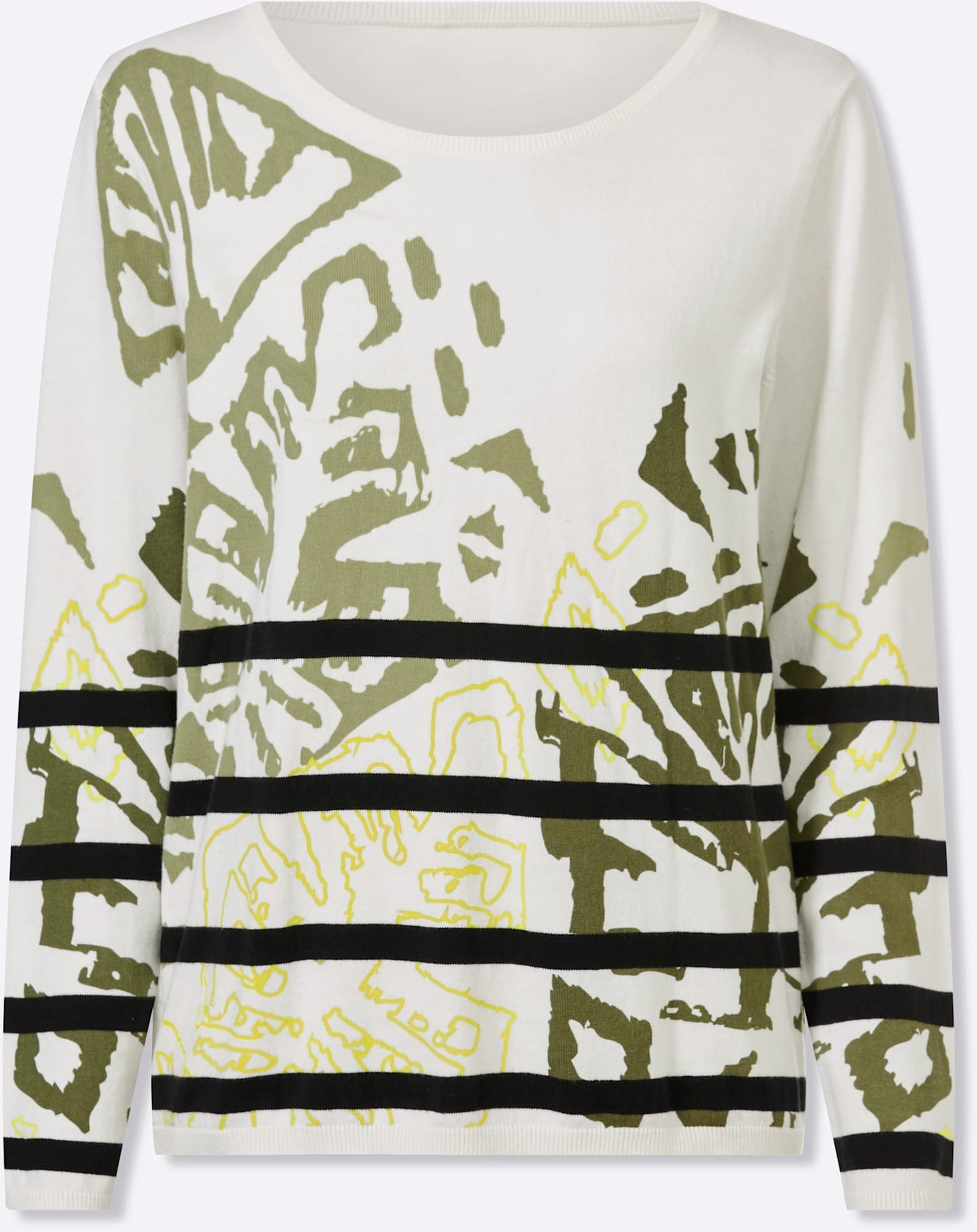 heine Strickpullover »Druck-Pullover«