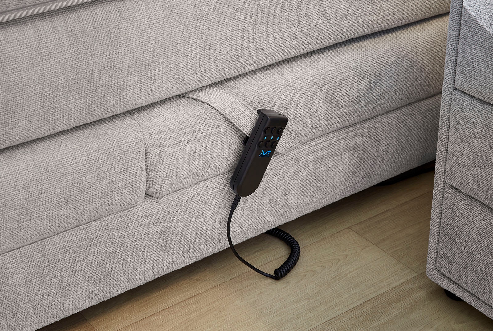 Jockenhöfer Gruppe Lit boxspring »Paloma, Kopf- und Fussteil elektromotorisch verstellbar« KS-Topper, incl. matelas TTFK 7 zones H4
