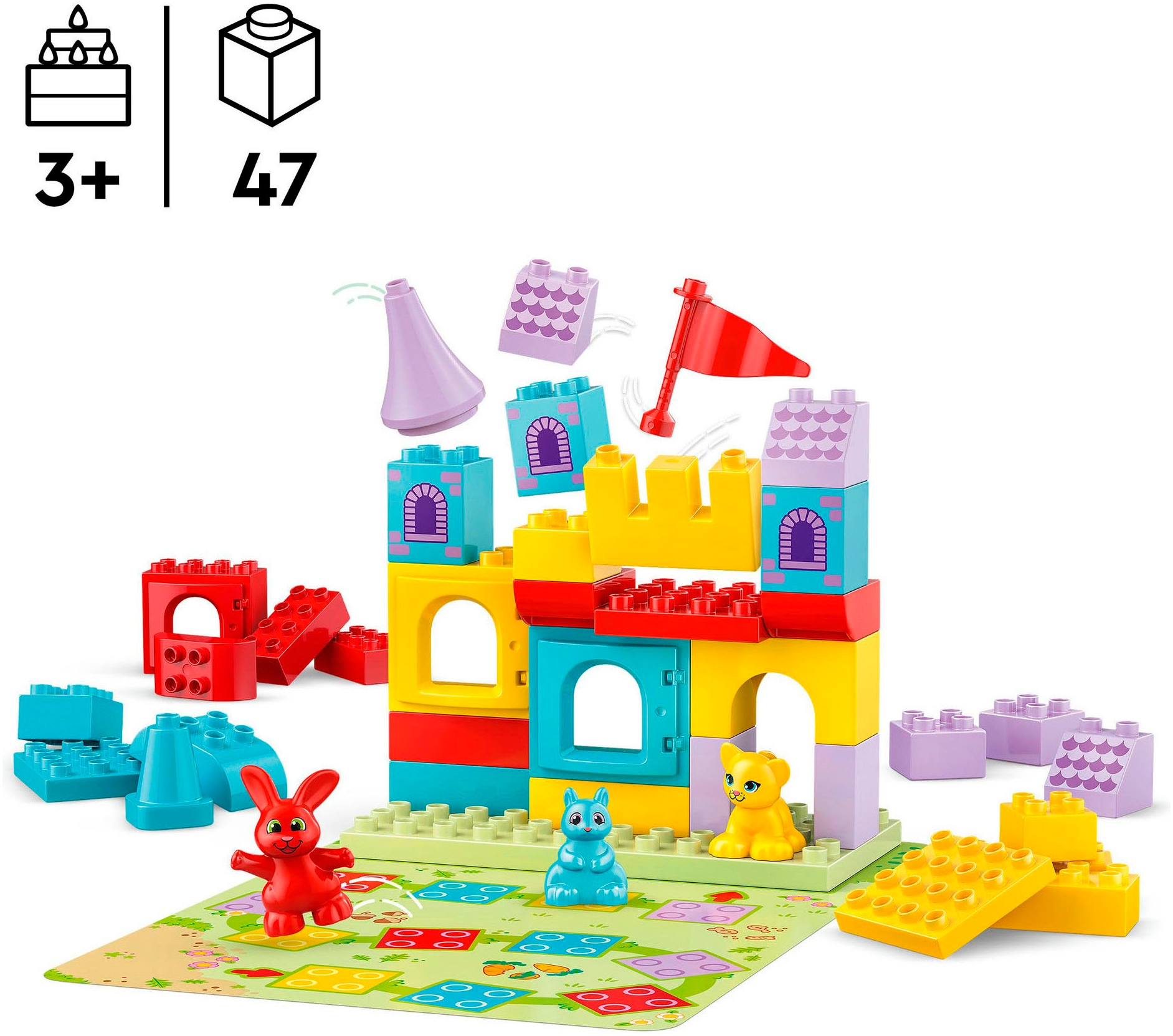 LEGO® Pions de construction »Hopsys Burgspiel (10450), LEGO DUPLO Town« Made in Europe