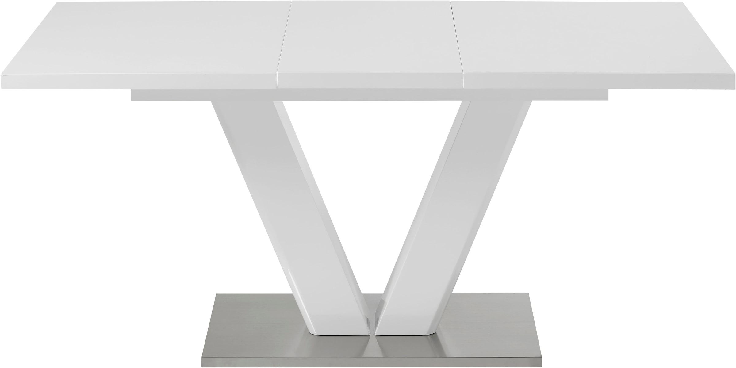 GOODproduct Ensemble de salle à manger »Gellina« Ensemble, 4 tlg. ausziehbarer Esstisch, Freischwinger, Sitzbank mit Rückenlehne