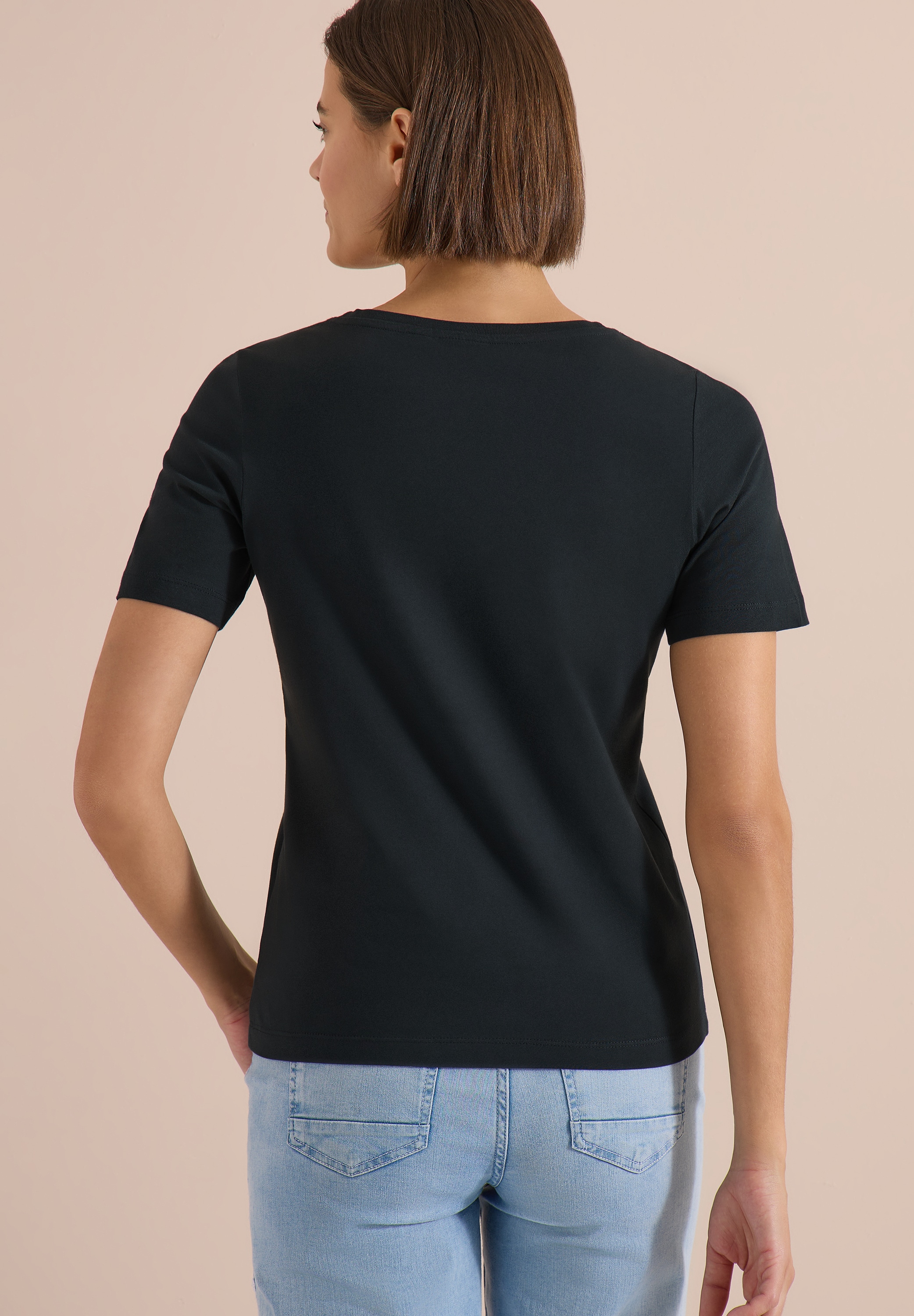 Cecil T-shirt imprimé »Style Lea« t-shirt d'été, col rond, coton, imprimé