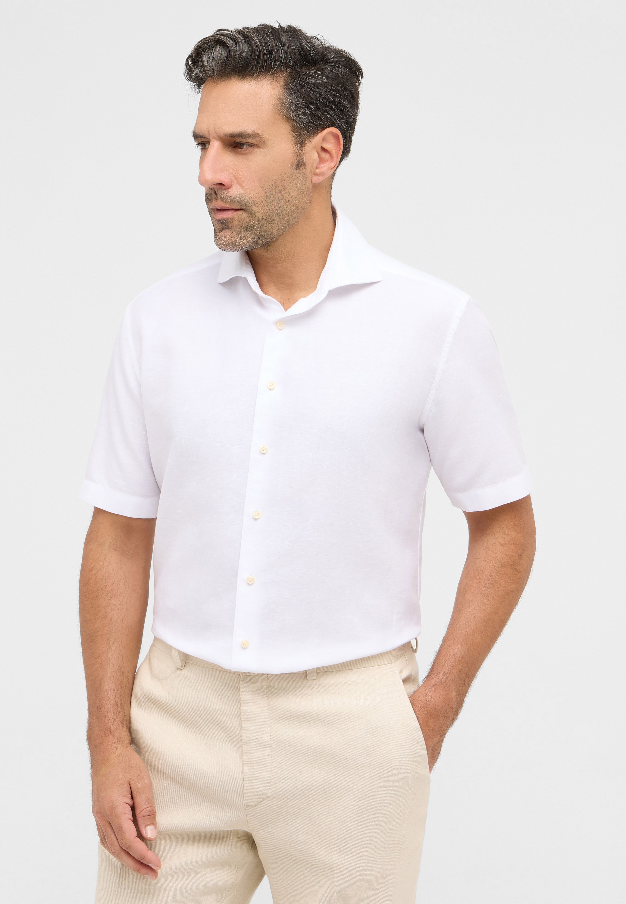 Eterna Kurzarmhemd »MODERN FIT« EASY IRON (bügelleicht)