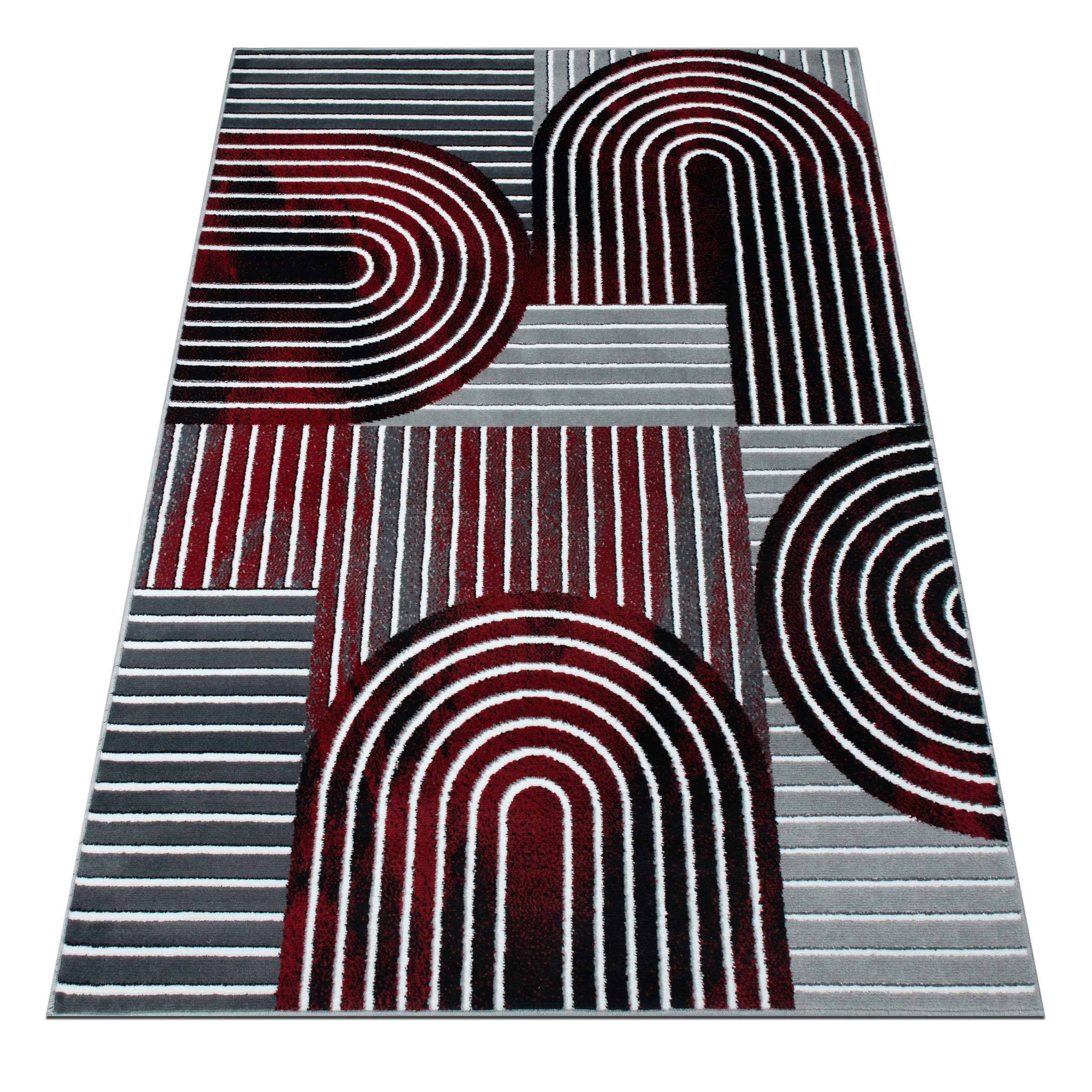 GOODproduct Teppich »Lysandra« rechteckig 8 mm Höhe 3D-Effekt, softer Kurzflor, pflegeleicht, leichter Glanz, Scandi-Look