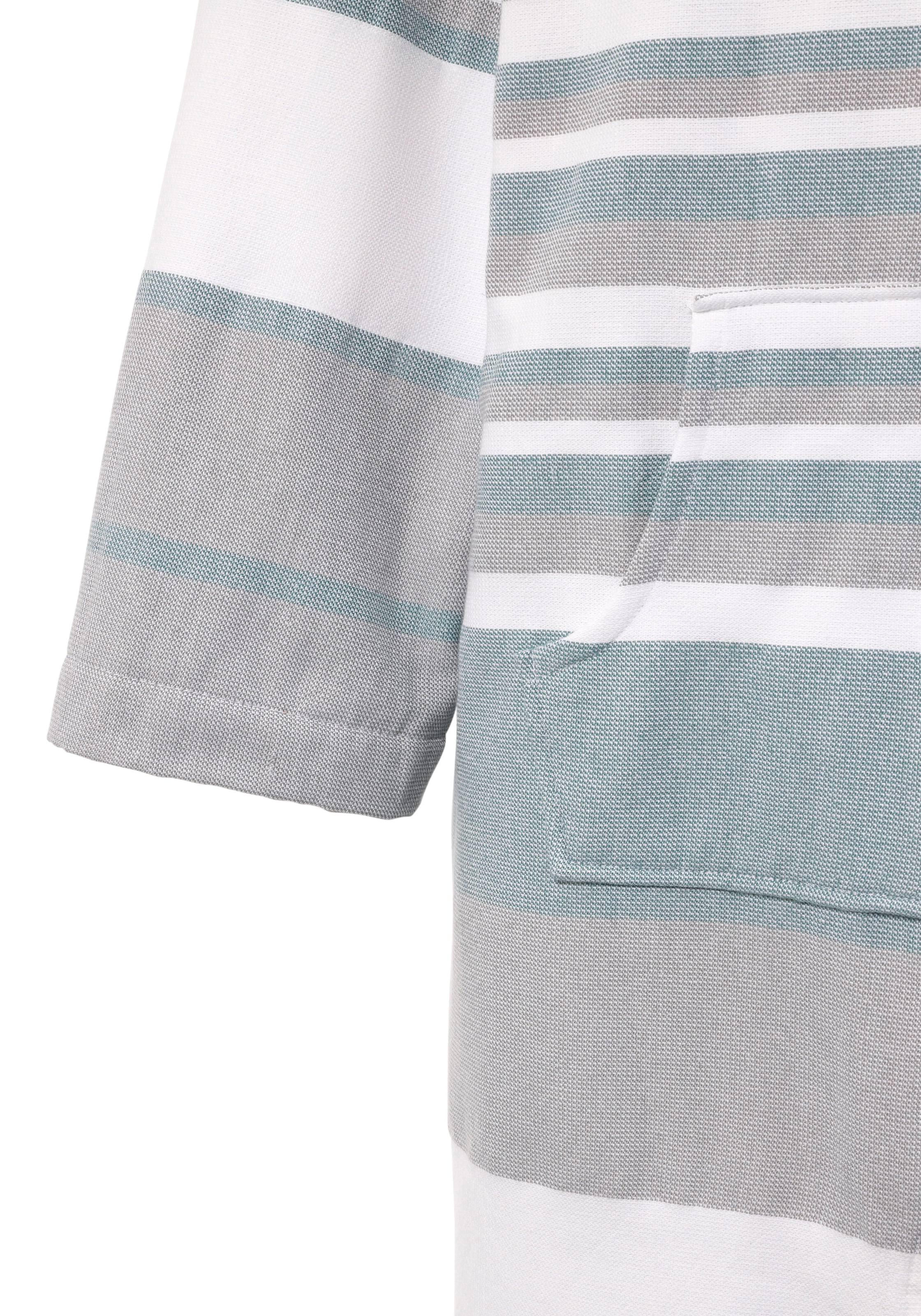 my home Bademantel »Melli, ideal für Sauna & Spa, Hotelbademantel, Morgenmantel« 1 Stk. tlg., Damenbademantel, Baumwolle, Polyester, gestreift