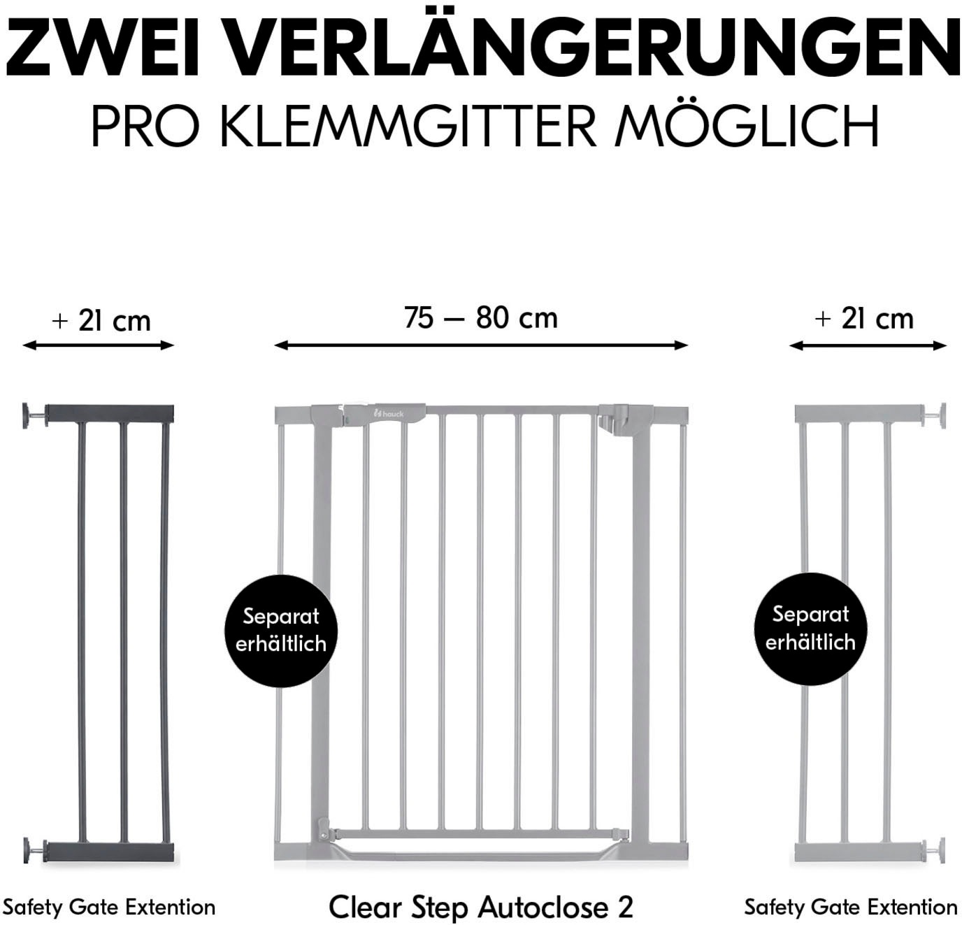 Hauck Verlängerung für Türschutzgitter »Extension, 21 cm, Dark Grey«