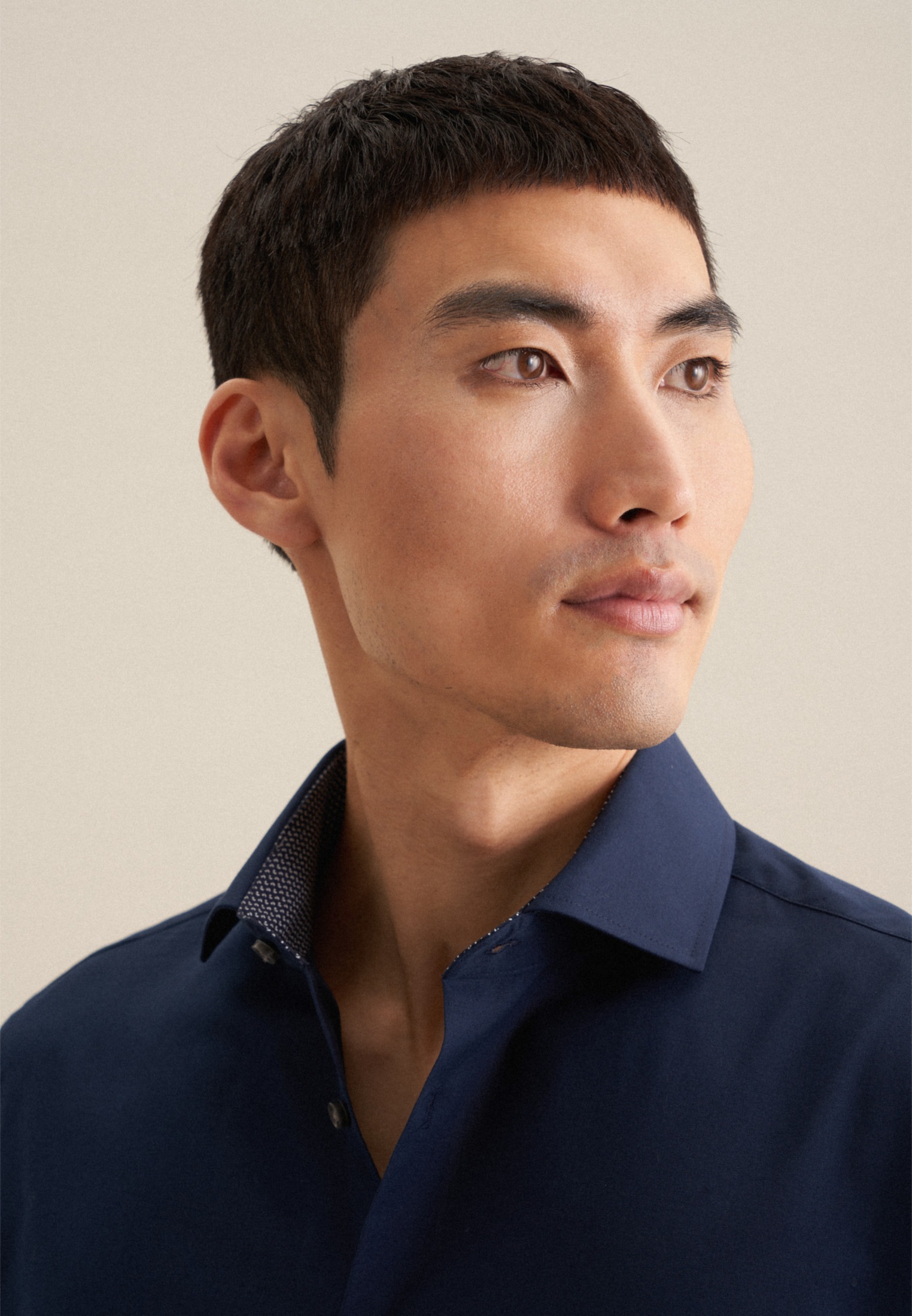 seidensticker Chemise d'affaires »Schwarze Rose« Slim 1/1 Kentkragen