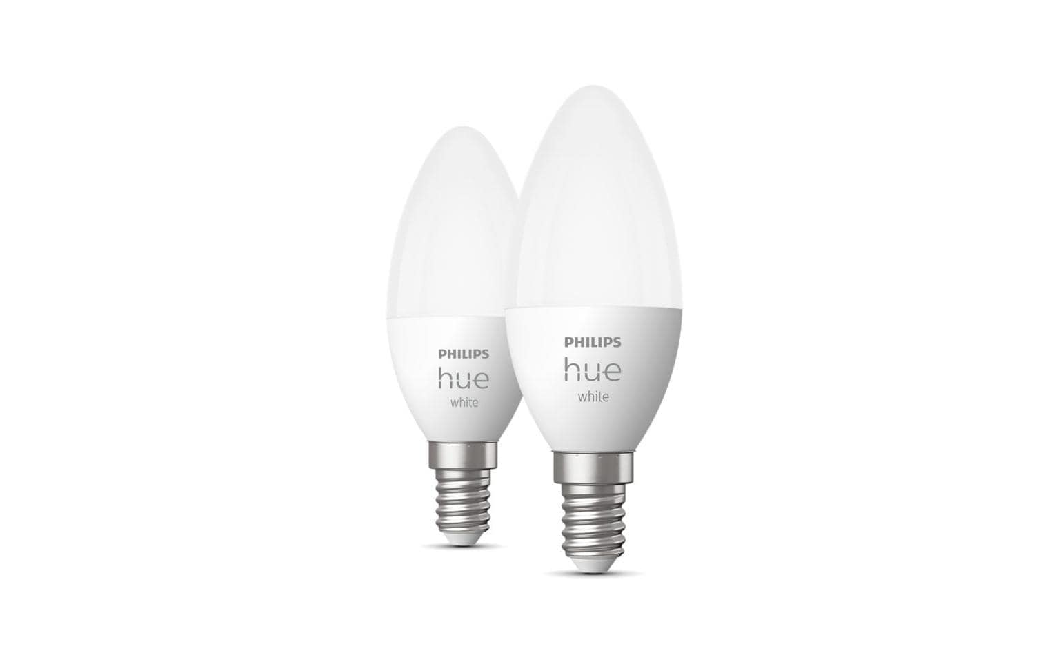 Philips Hue Ampoules LED »Hue W B39 E14 LED Warmweiss dimmbar Doppelpack« blanc chaud