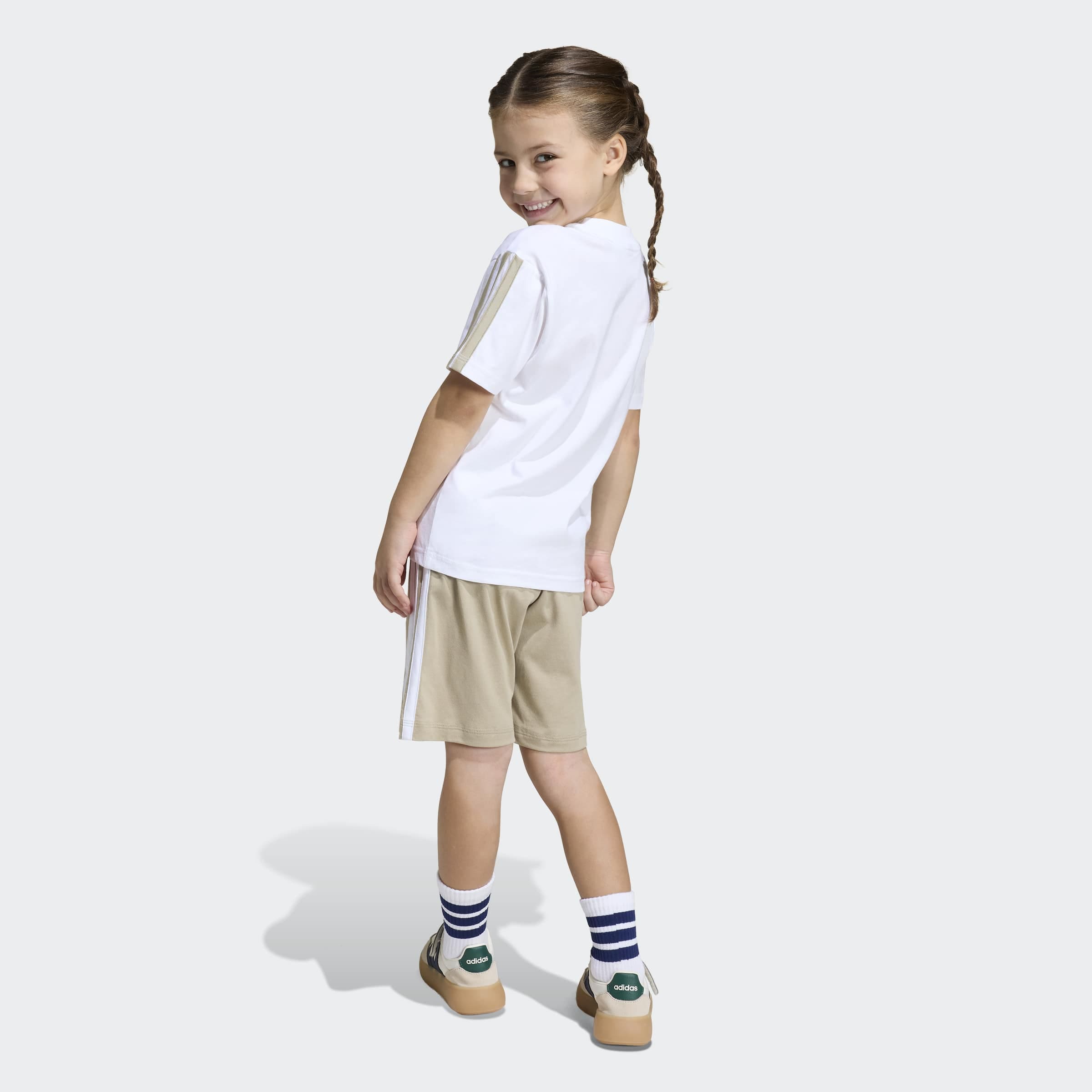 adidas Sportswear Trainingsanzug »LK 3S T-SET 160« 2 tlg. für Kinder, mit 2 Teilen, aus Baumwolle