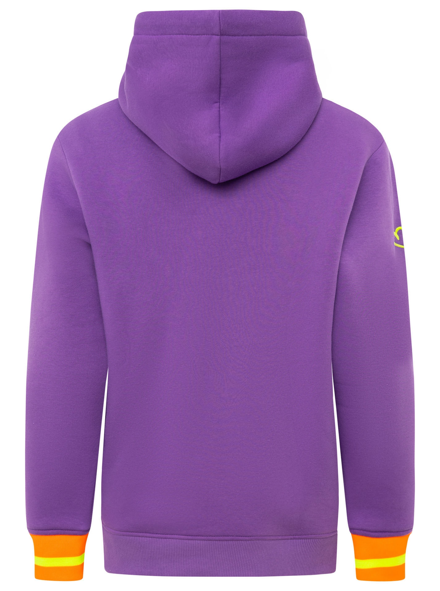 Zwillingsherz Hoodie »"SMILE"«, grosse Stickerei, gestreifte Bündchen, Fronttasche, Kapuze
