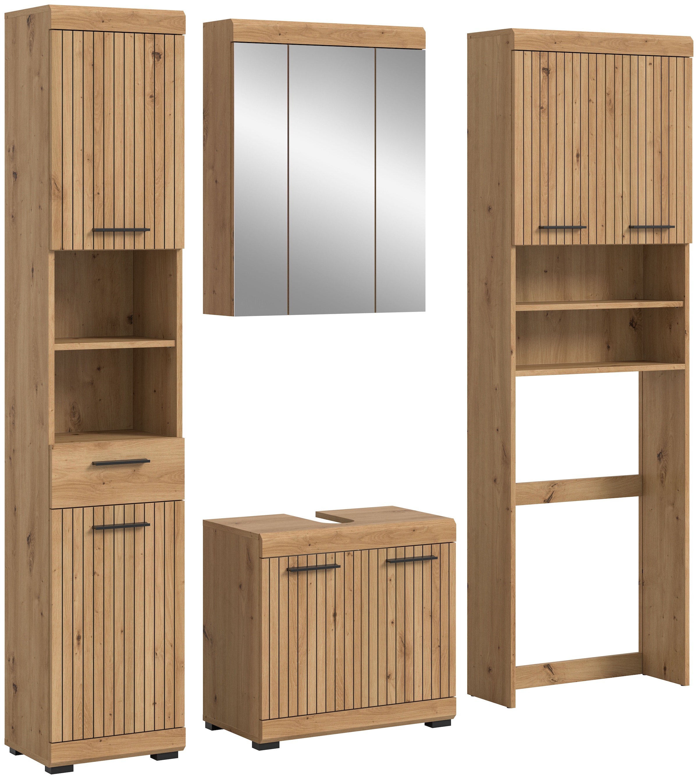 welltime Ensemble de meubles de salle de bain »SIENA, 4 teilig, bestehend aus:« Ensemble, BEST-SELLER !, 4 cuis tlg.